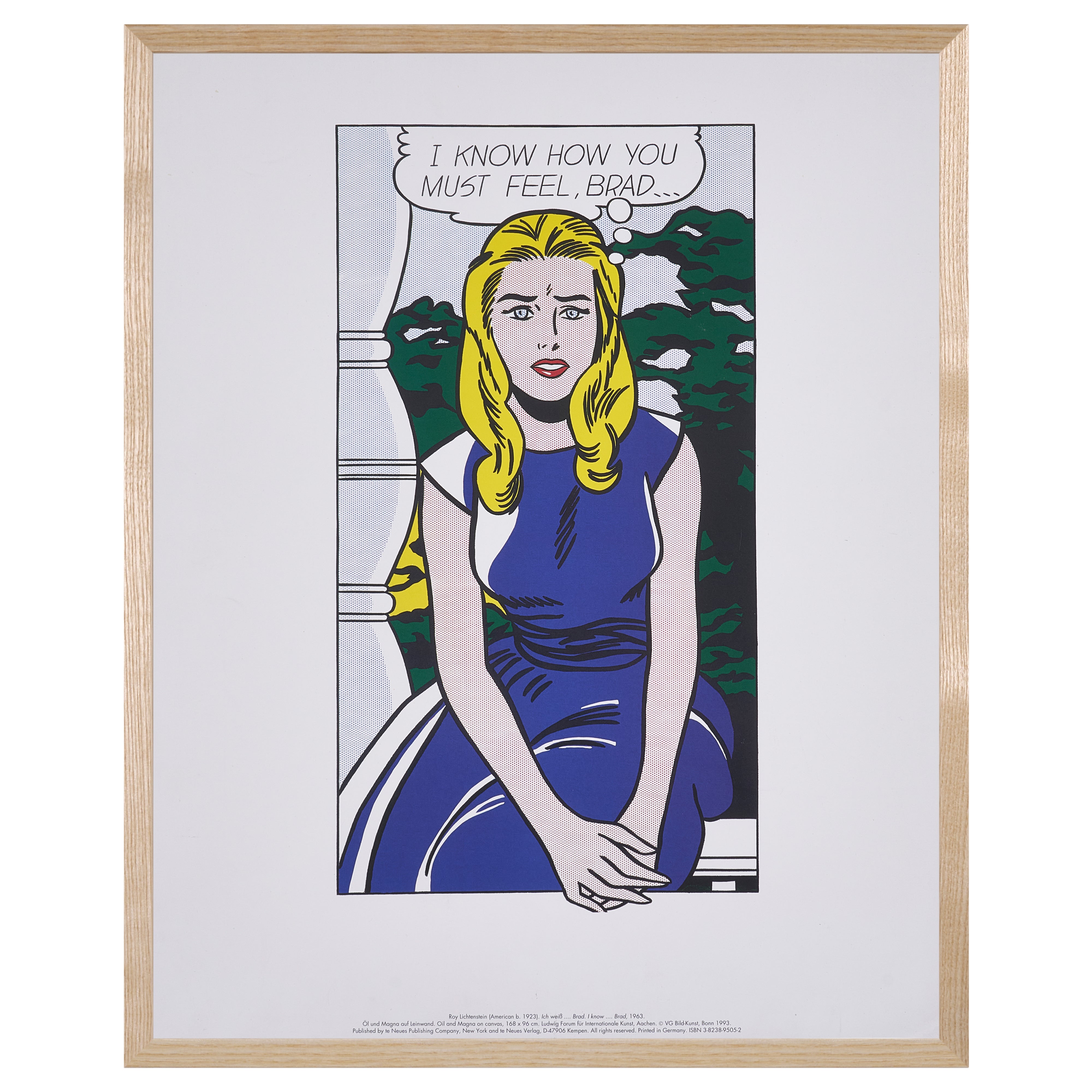 完売【限定10枚】I Know How You Must Feel, Brad… 1963 - te Neues Publishing 1993 / ロイ・リキテンスタイン