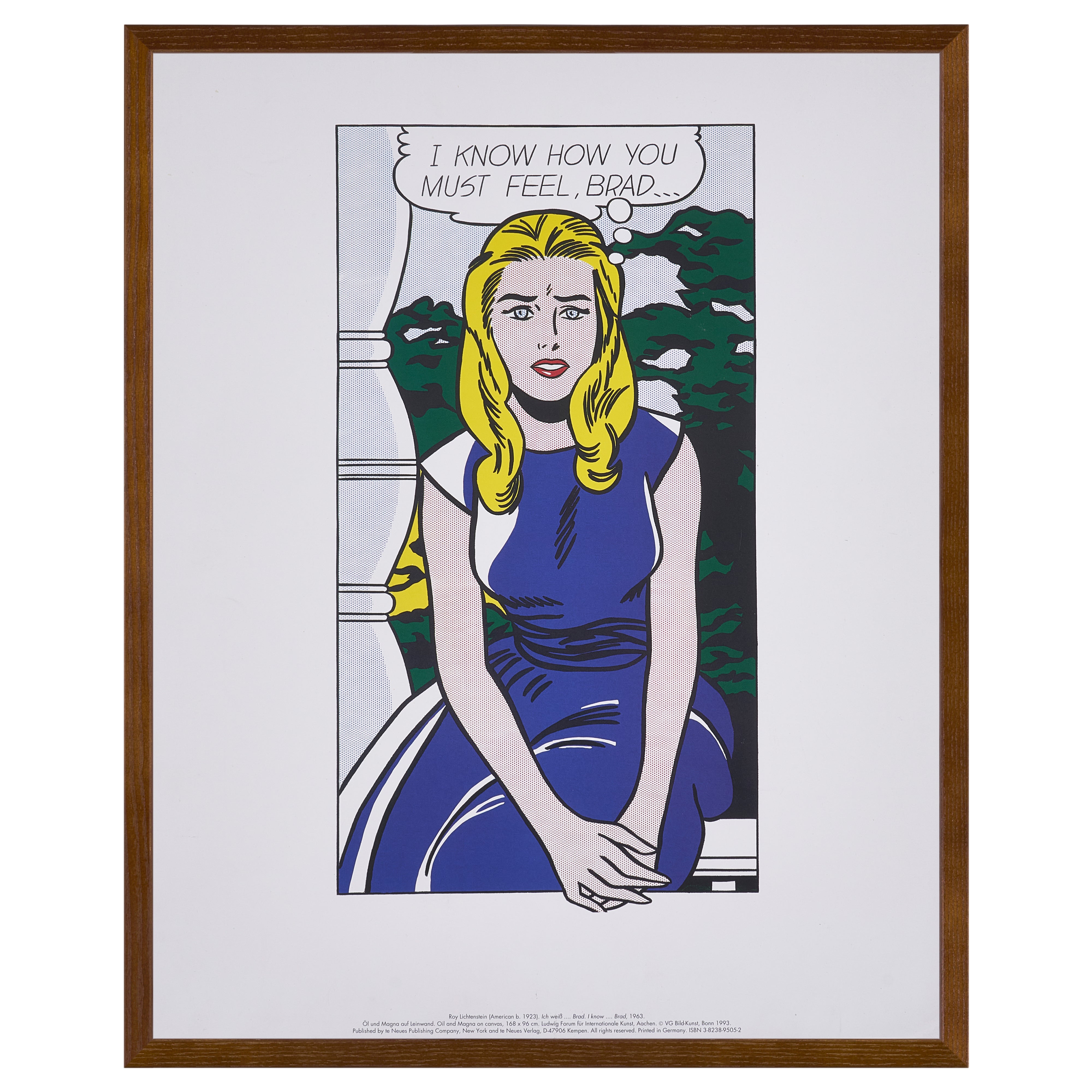完売【限定10枚】I Know How You Must Feel, Brad… 1963 - te Neues Publishing 1993 / ロイ・リキテンスタイン