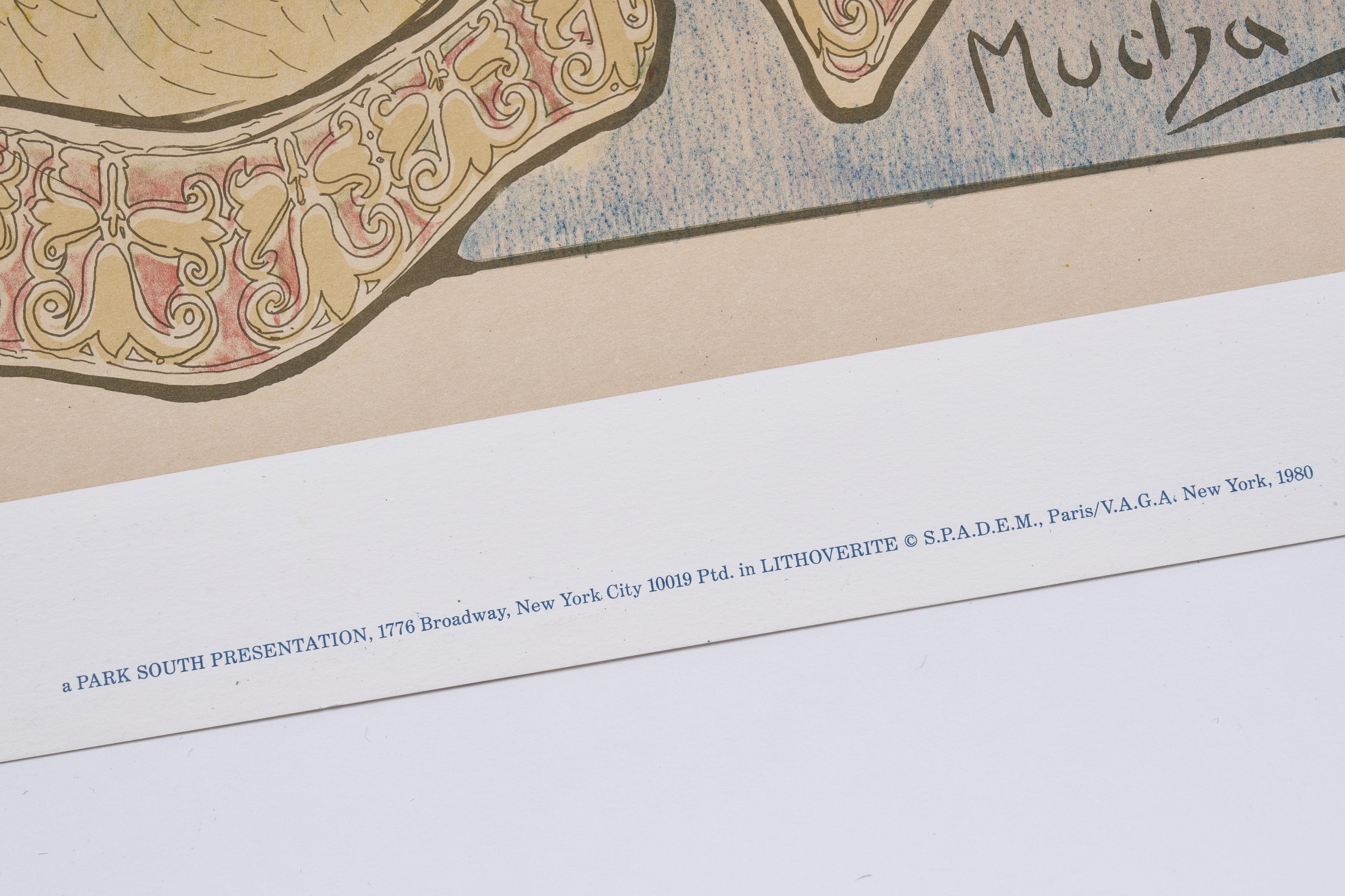 【限定10枚】PRINCEZNA HYACINTA 1911 - SPADEM Paris, VAGA New York 1980 / アルフォンス・ミュシャ