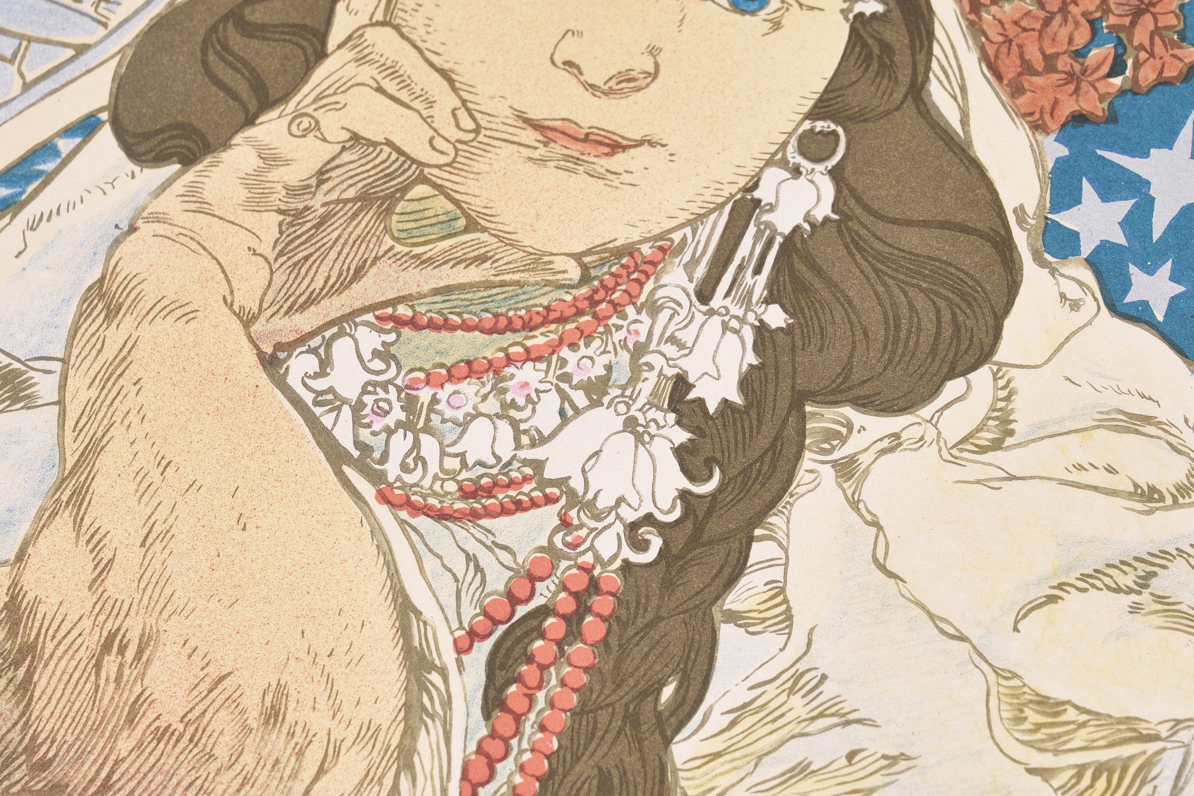 【限定10枚】PRINCEZNA HYACINTA 1911 - SPADEM Paris, VAGA New York 1980 / アルフォンス・ミュシャ