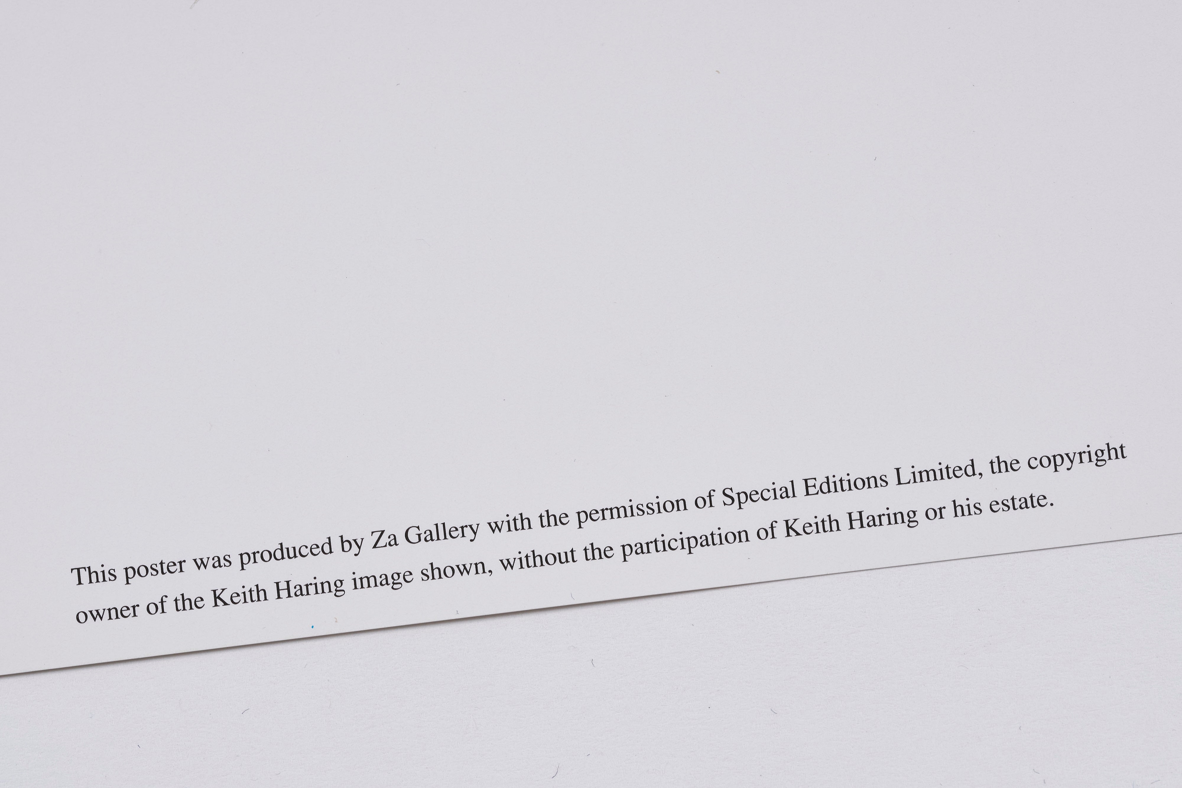 【限定30枚】Earth Man 1986 - Za Gallery 1999 / キース・へリング