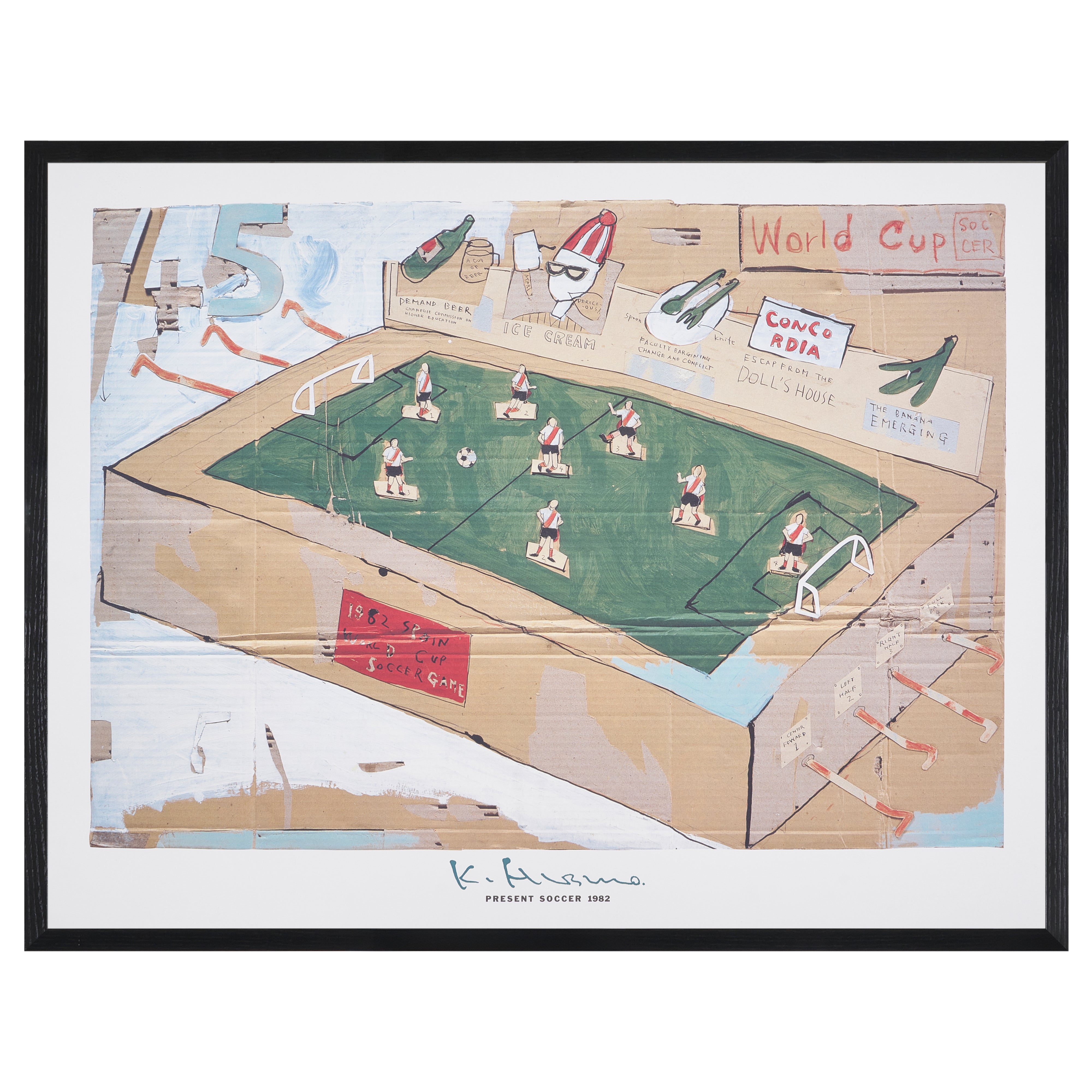 【限定50枚】PRESENT SOCCER 1982 / 日比野 克彦