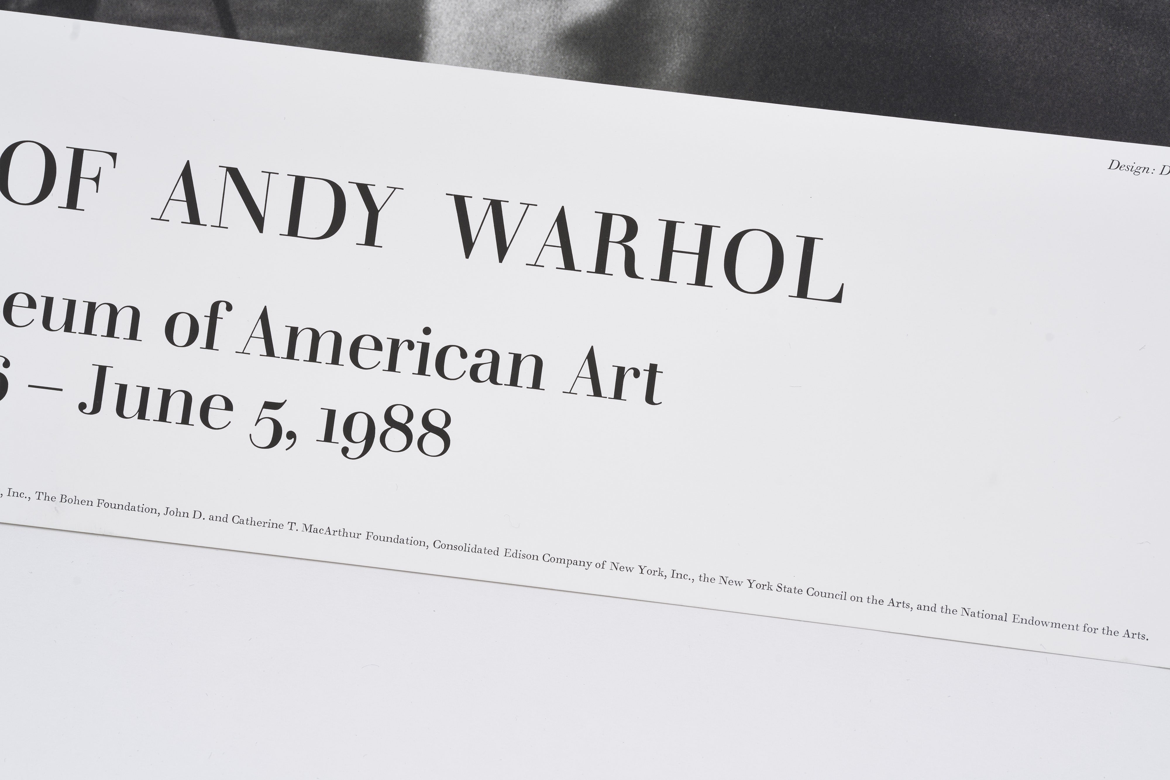 【限定10枚】THE FILMS OF ANDY WARHOL - Whitney Museum of American Art 1988 / ビリー・ネイム