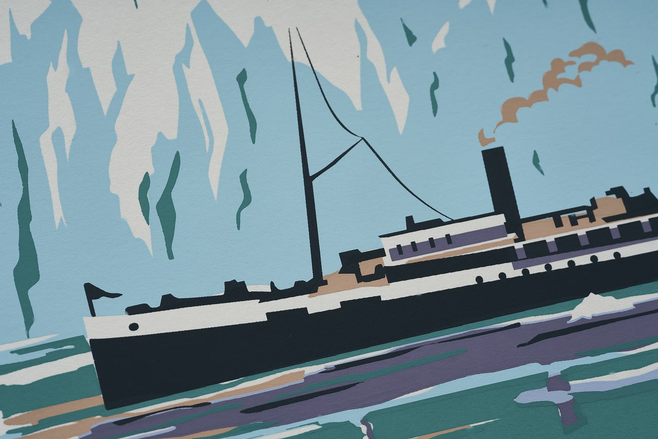 【限定3枚】グレイシャーベイ国立公園 / アメリカ国立公園ポスター