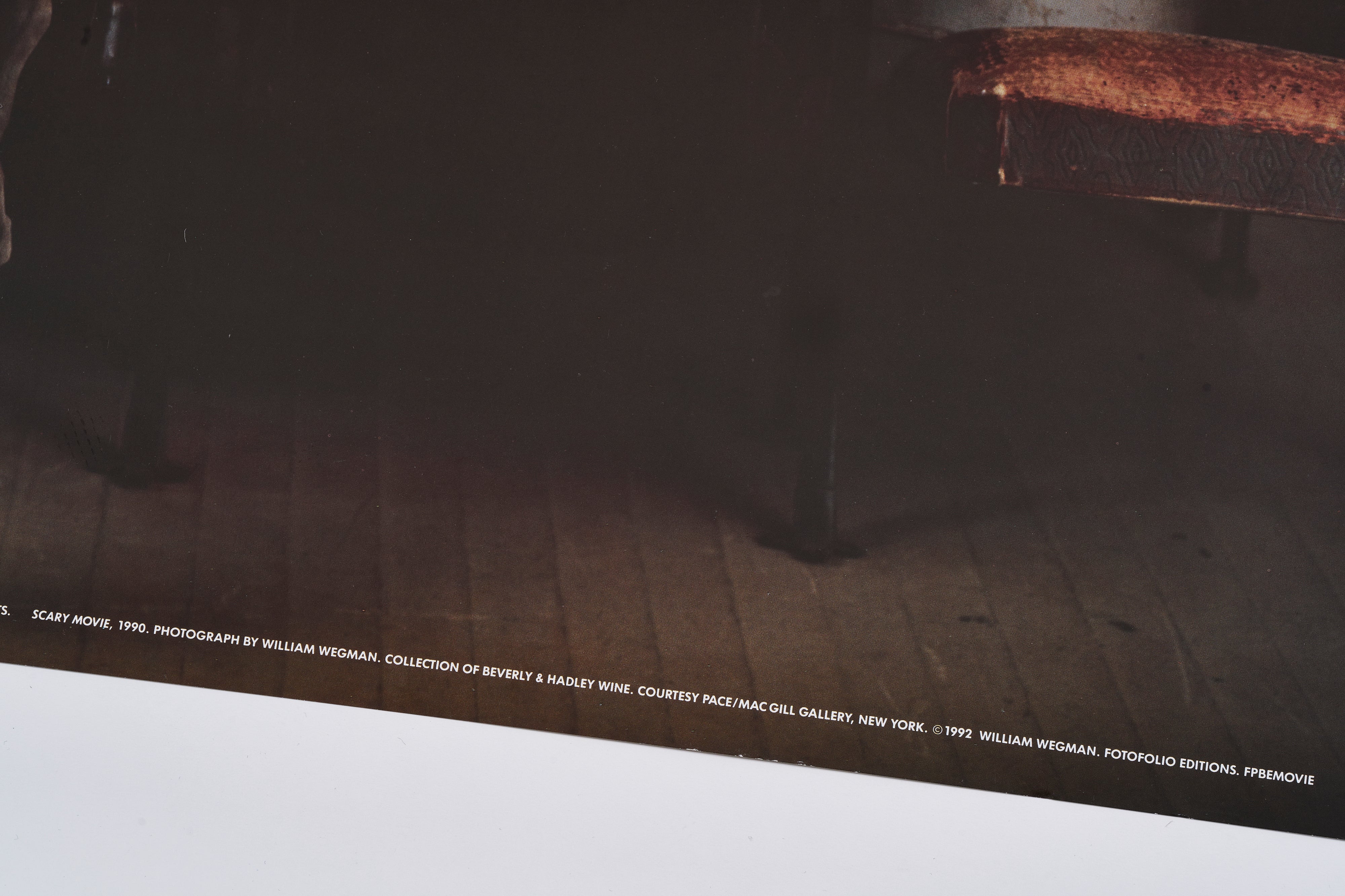 【限定10枚】SCARY MOVIE 1990 - 30TH NEW YORK FILM FESTIVAL 1992 / ウィリアム・ウェグマン