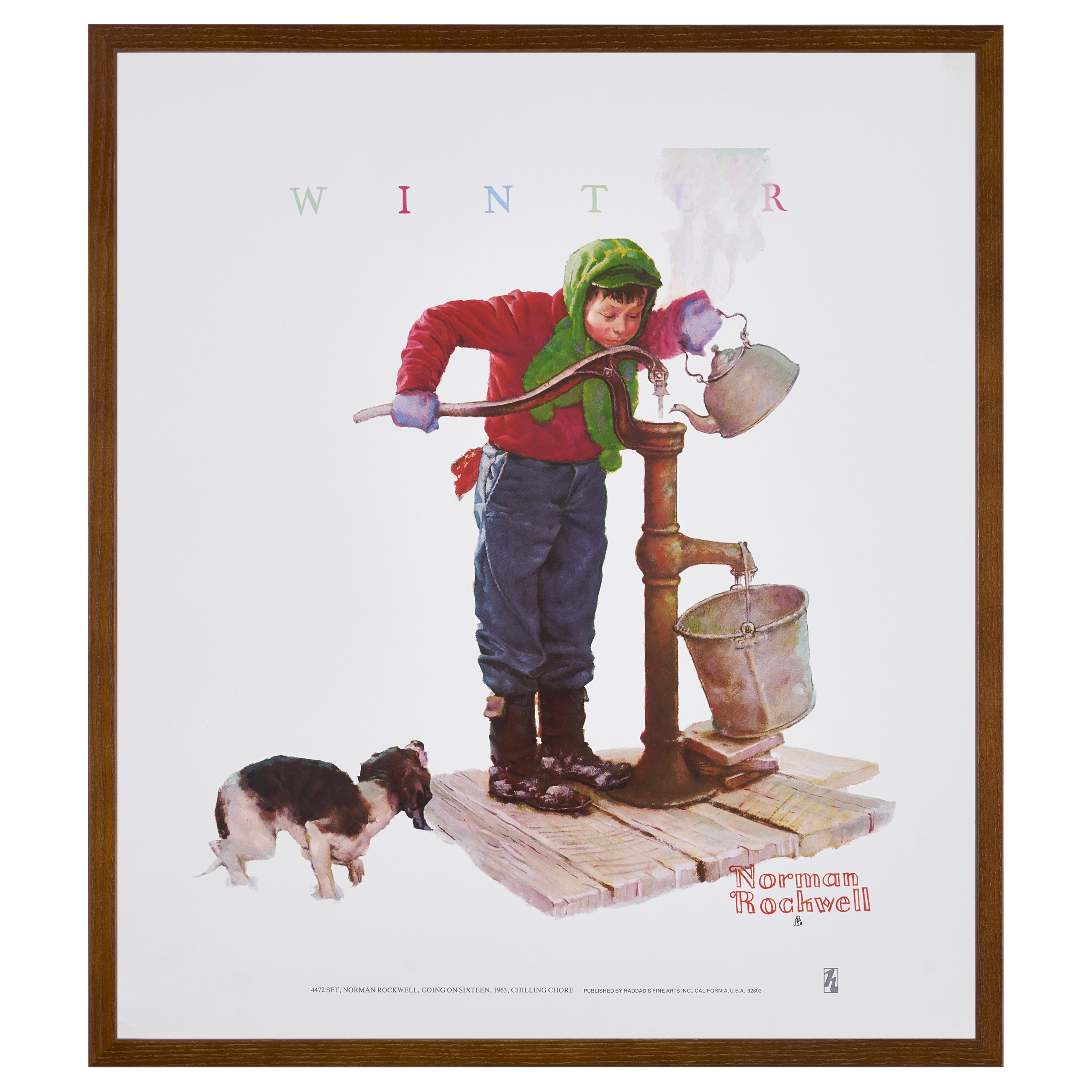 【限定10枚】Going on Sixteen, Chilling Chore 1963 - HADDAD’S FINE ARTS 1980s / ノーマン・ロックウェル