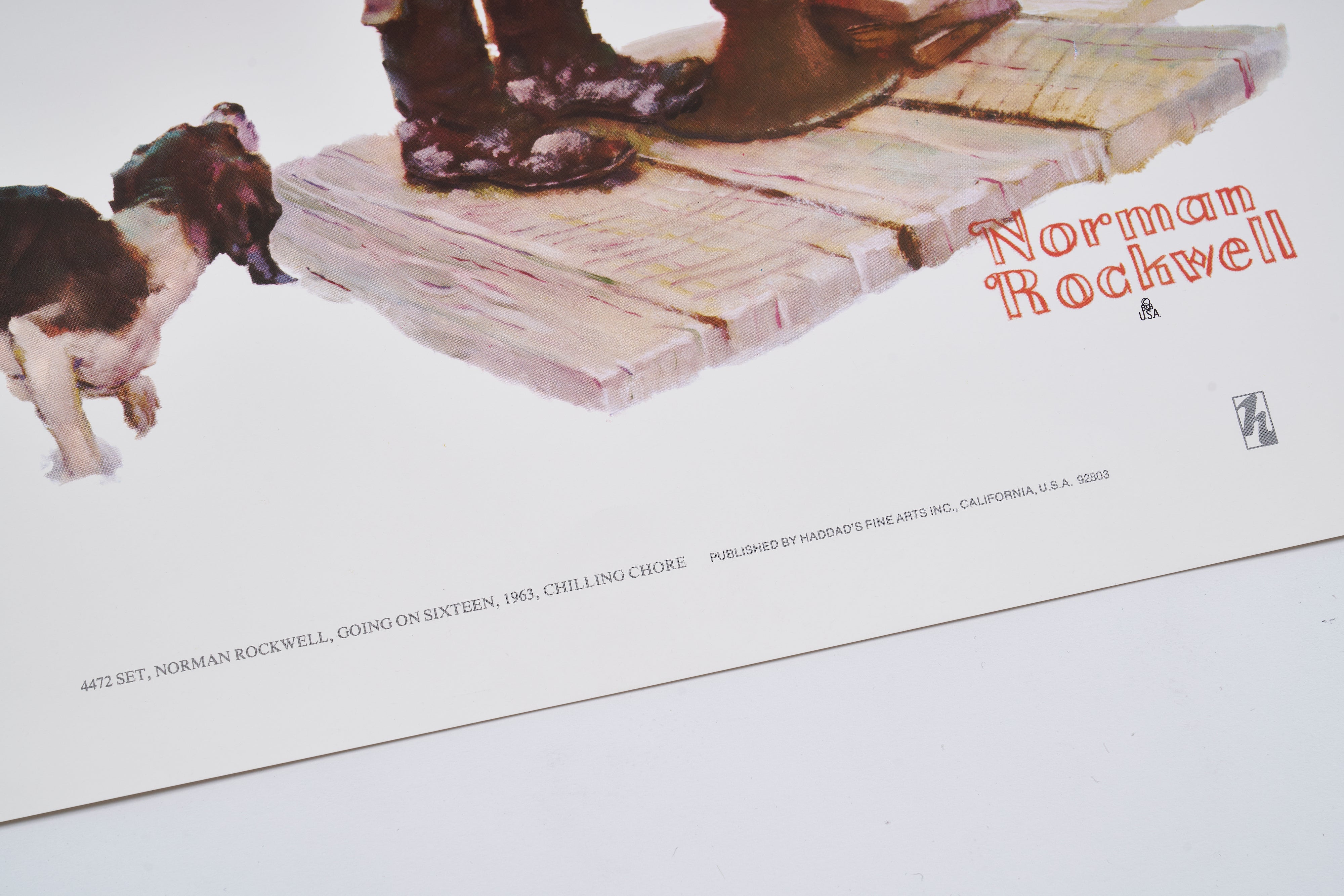 【限定10枚】Going on Sixteen, Chilling Chore 1963 - HADDAD’S FINE ARTS 1980s / ノーマン・ロックウェル
