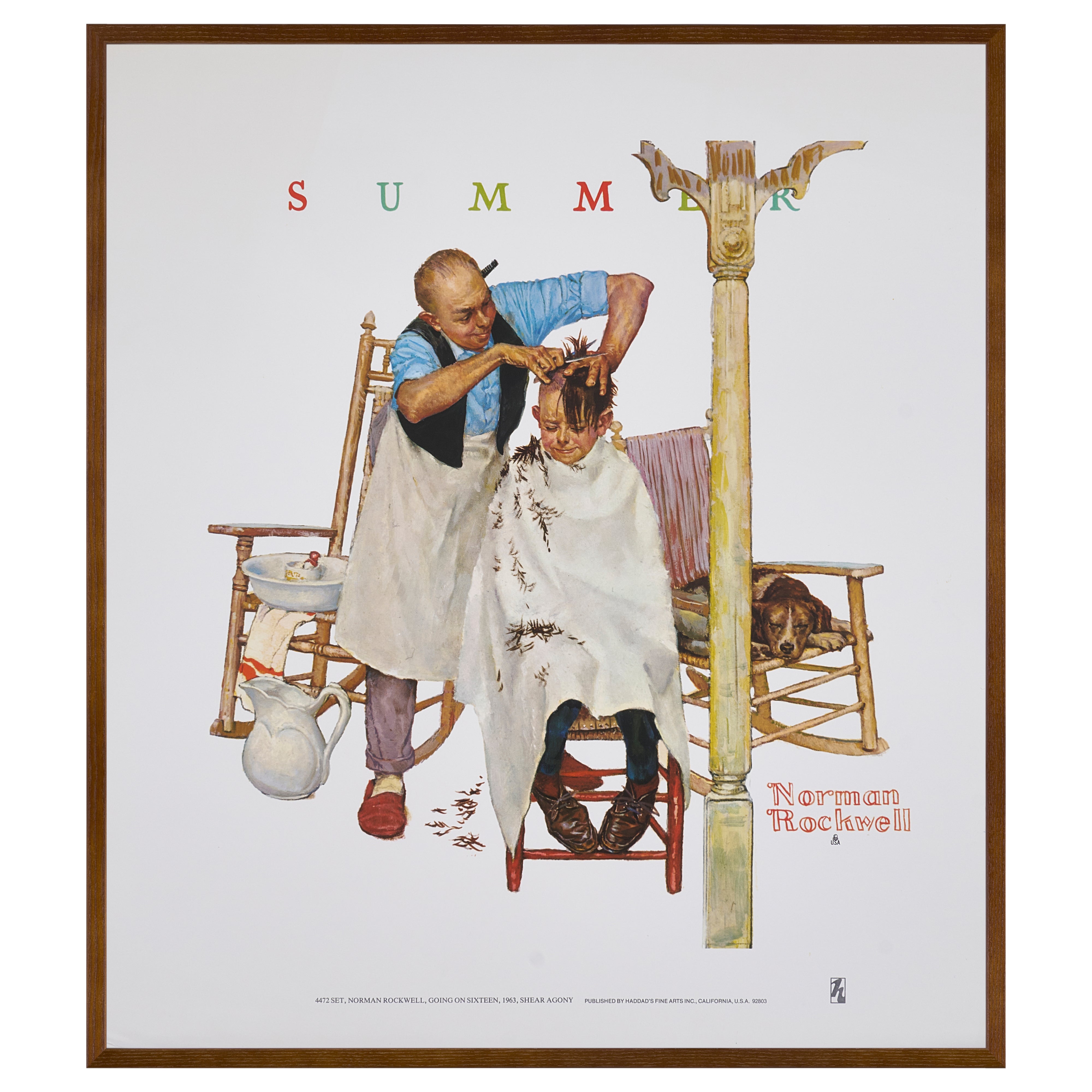 【限定10枚】Going on Sixteen, Shear Agony 1963 - HADDAD’S FINE ARTS 1980s / ノーマン・ロックウェル