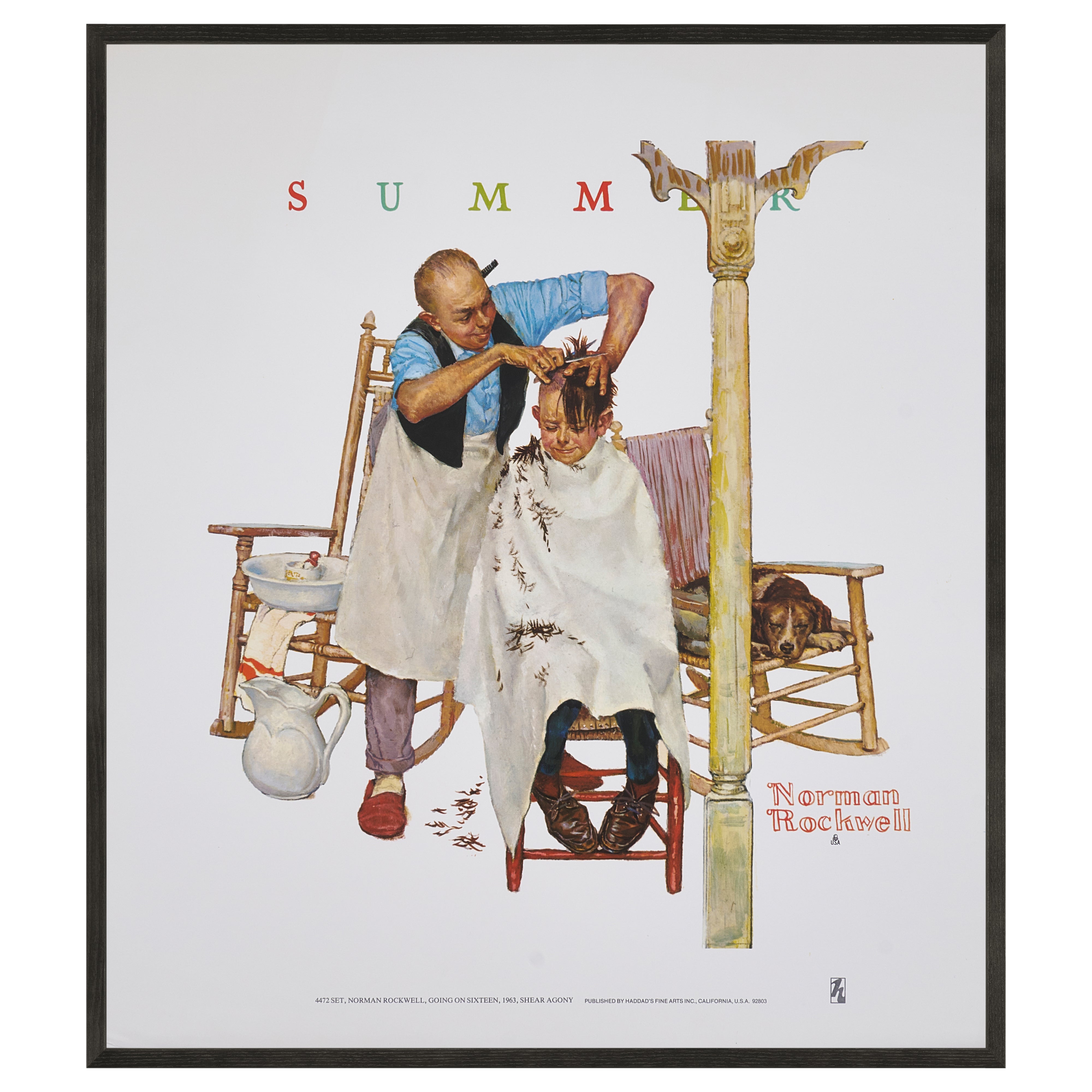 【限定10枚】Going on Sixteen, Shear Agony 1963 - HADDAD’S FINE ARTS 1980s / ノーマン・ロックウェル