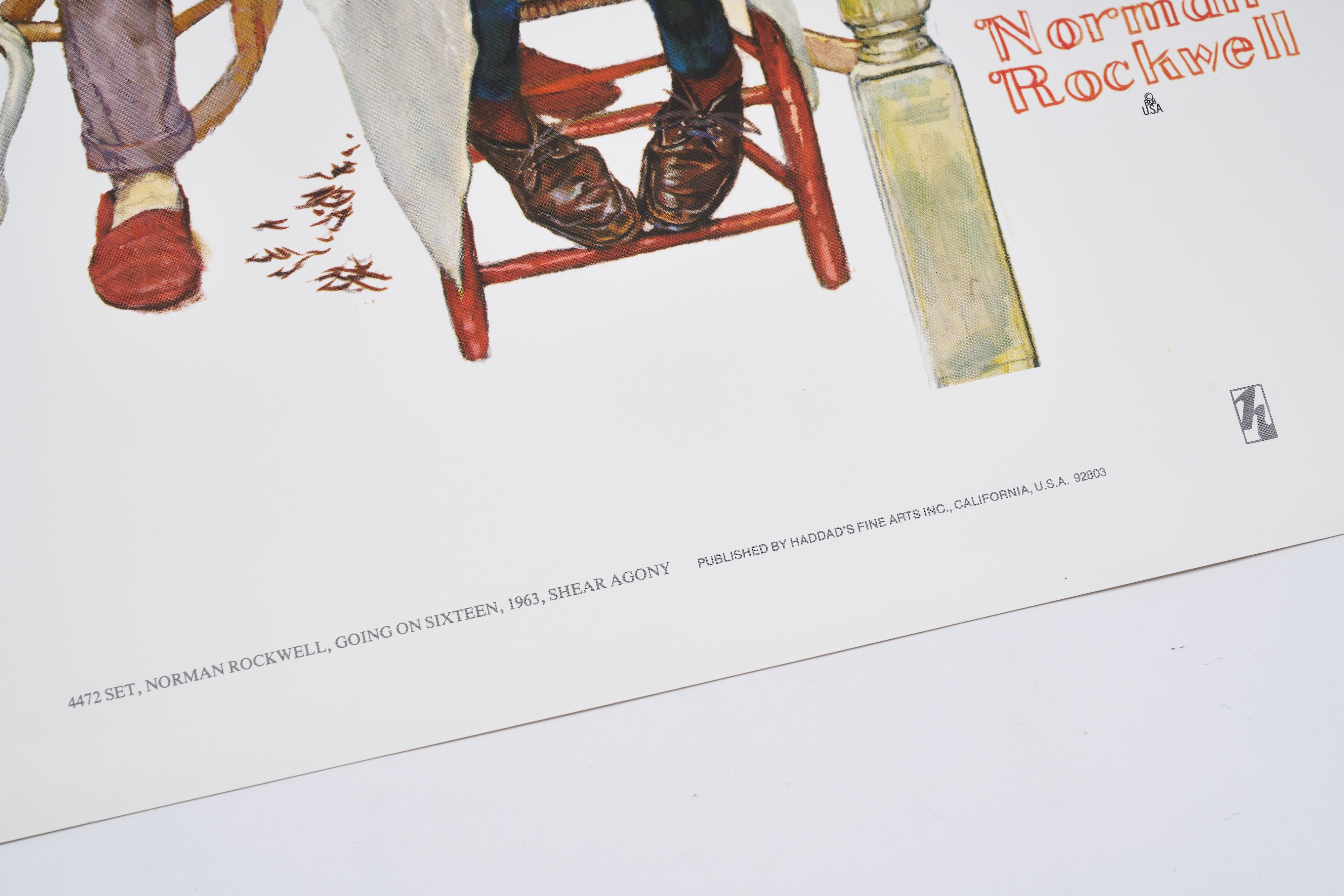 【限定10枚】Going on Sixteen, Shear Agony 1963 - HADDAD’S FINE ARTS 1980s / ノーマン・ロックウェル