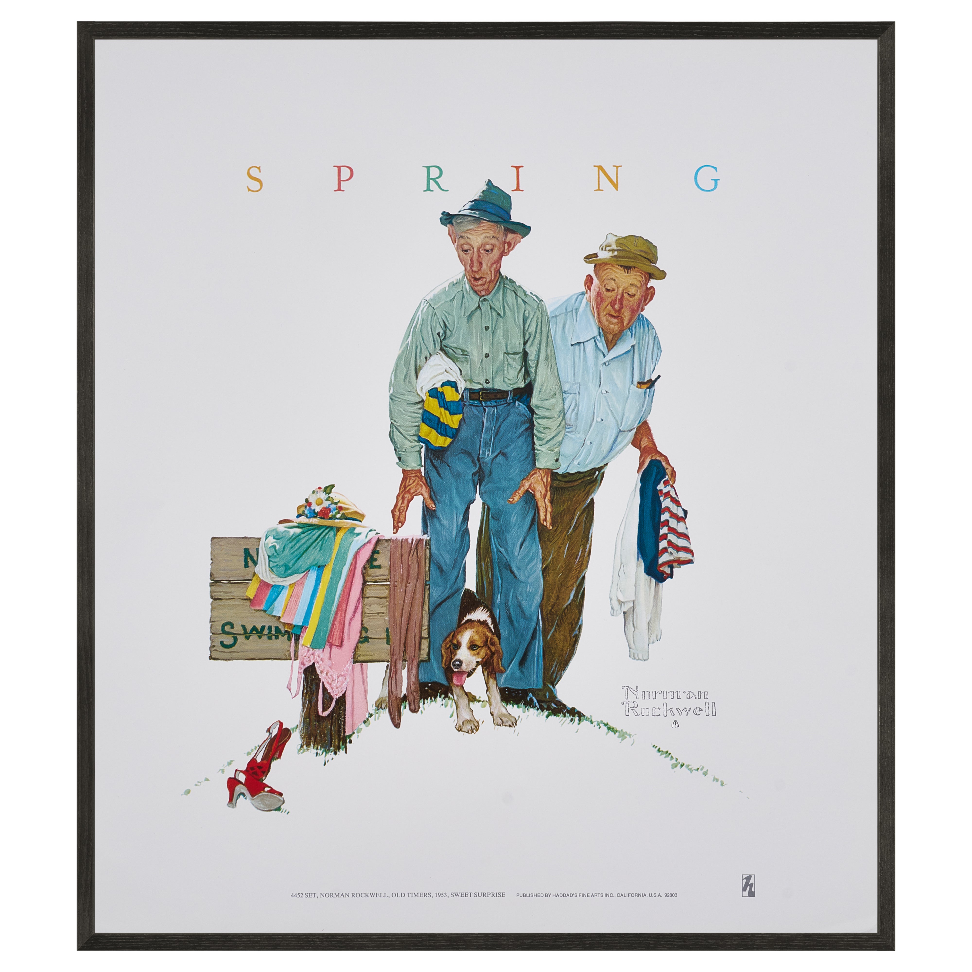 【限定10枚】Old Timers, Sweet Surprise 1953 - HADDAD’S FINE ARTS 1980s / ノーマン・ロックウェル