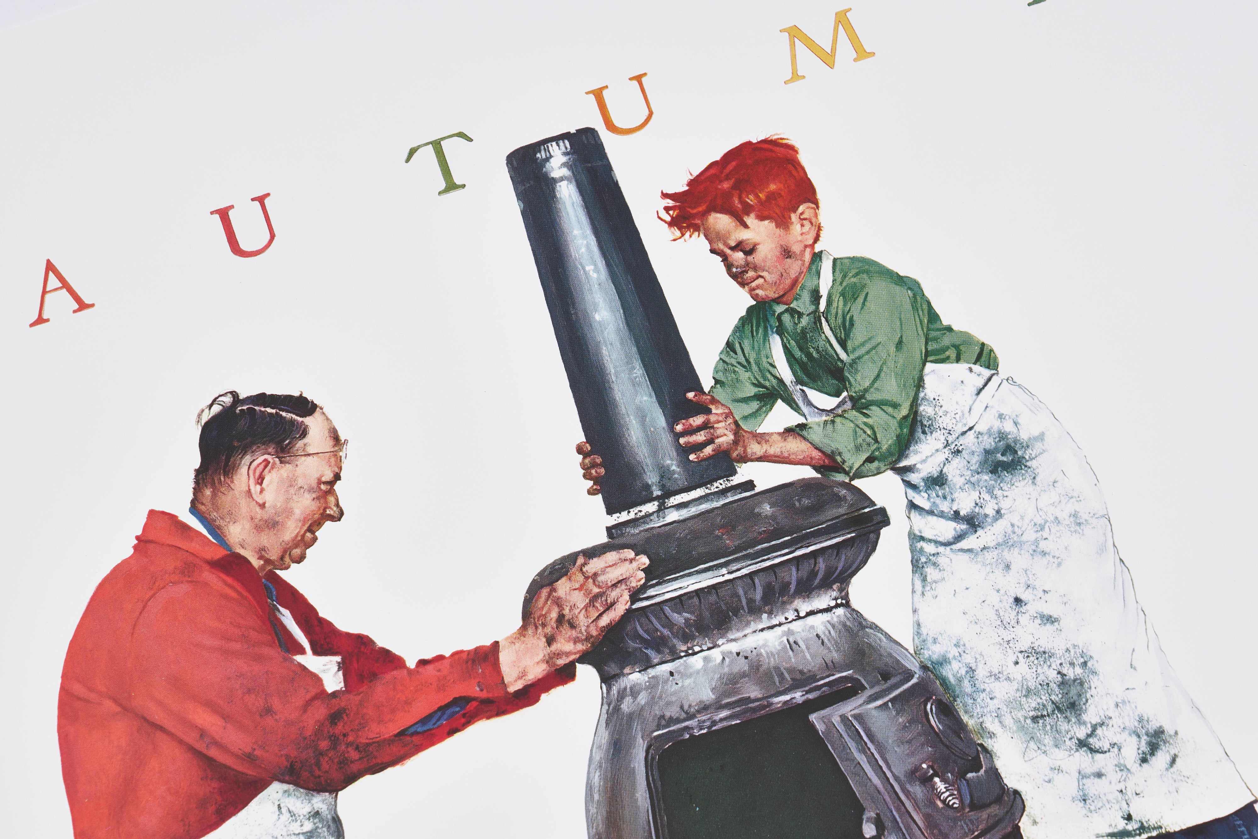 【限定10枚】A Helping Hand, The Coal Season’s Coming 1960 - HADDAD’S FINE ARTS 1980s / ノーマン・ロックウェル