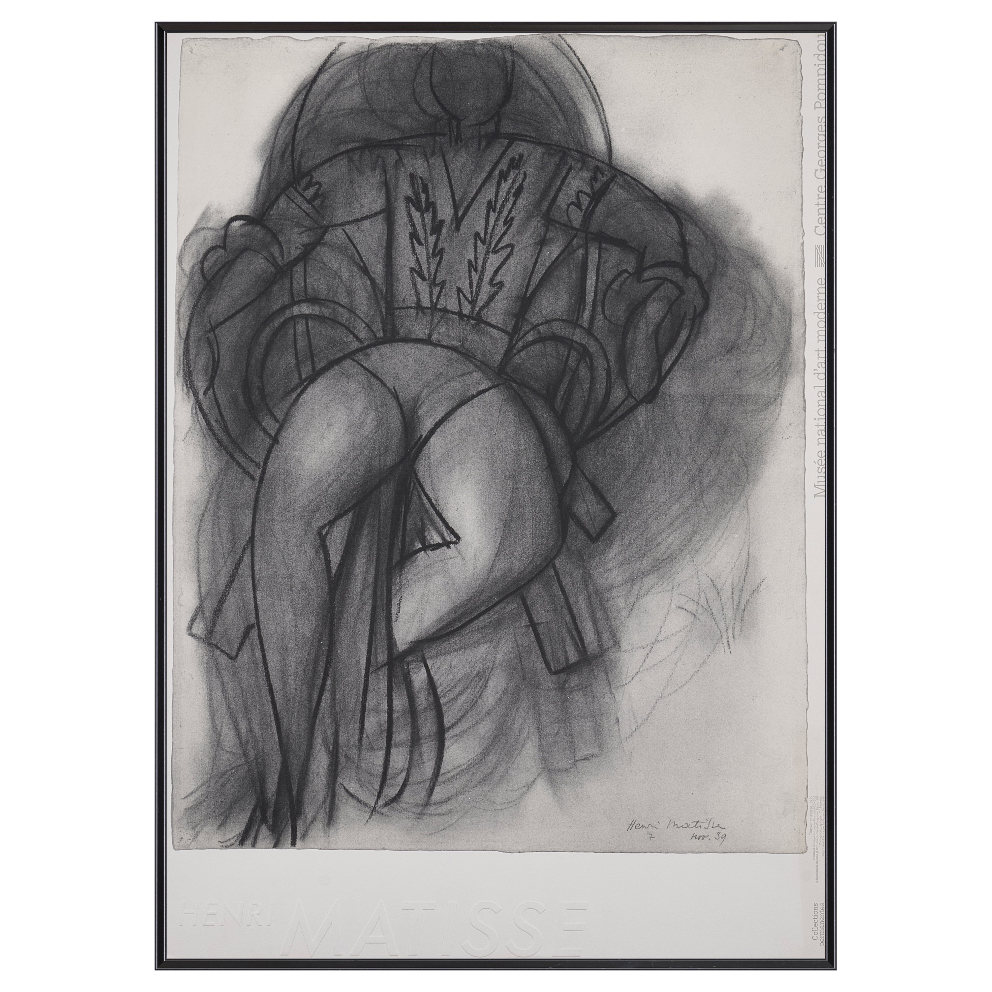 【限定30枚】Danseuse assise 1939 - Succession Matisse et Editions du Centre Pompidou, Paris 1989 / アンリ・マティス