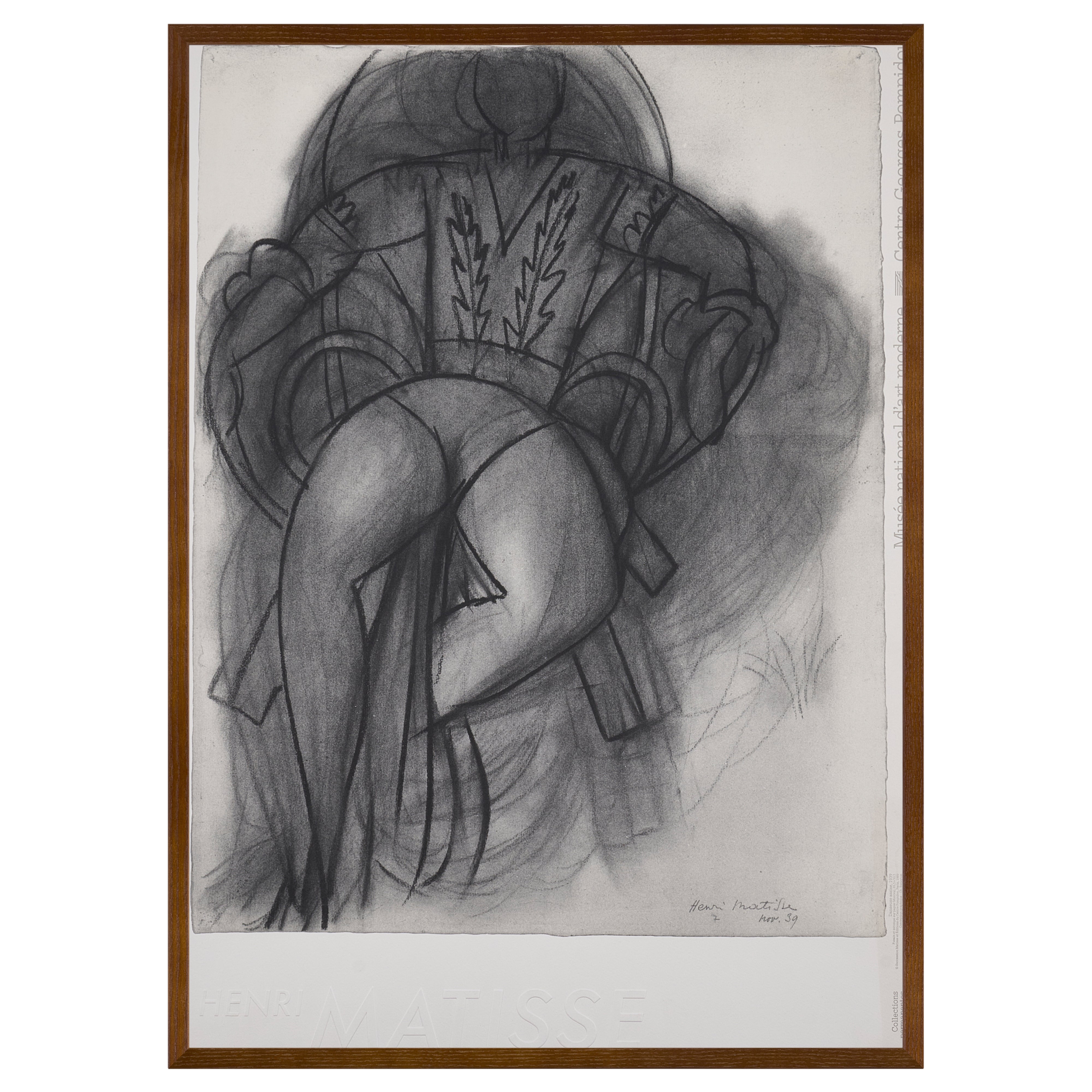 【限定30枚】Danseuse assise 1939 - Succession Matisse et Editions du Centre Pompidou, Paris 1989 / アンリ・マティス
