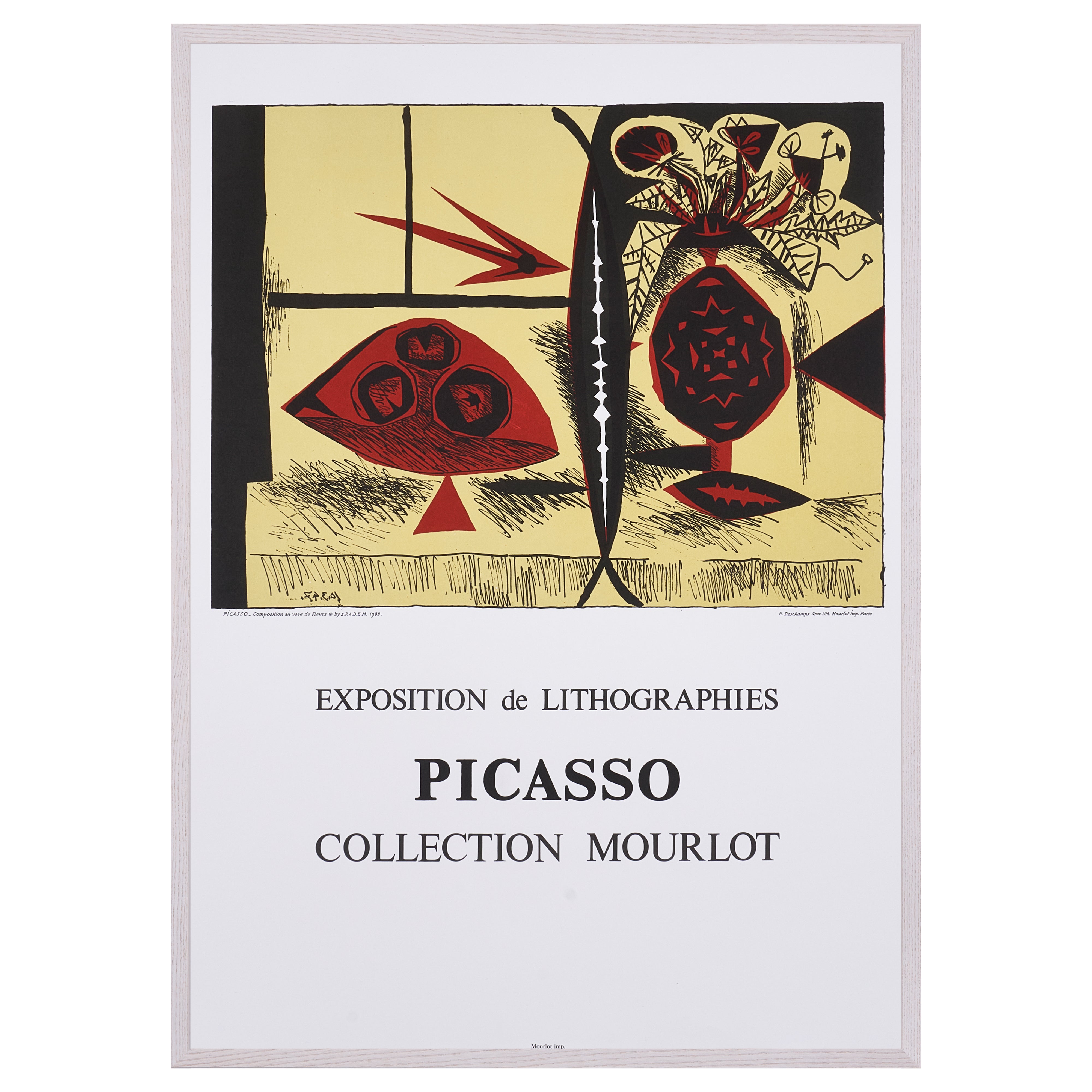 【限定20枚】Composition au Vase de Fleur 1947 - L’ATELIER MOURLOT 1988 / パブロ・ピカソ