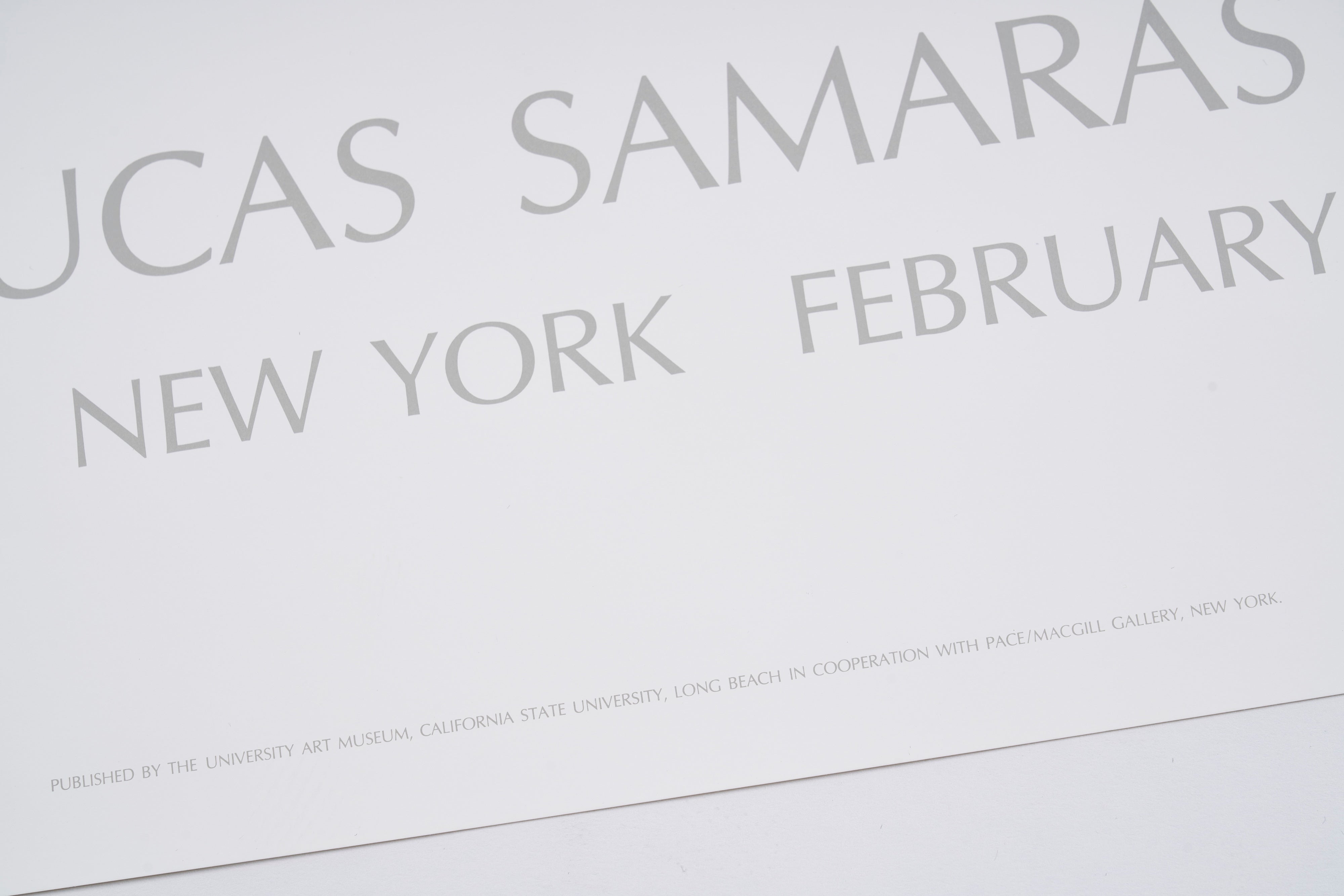 【限定5枚】PANORAMA 1986 - Pace/MacGill Gallery, New York 1986 / ルーカス・サマラス