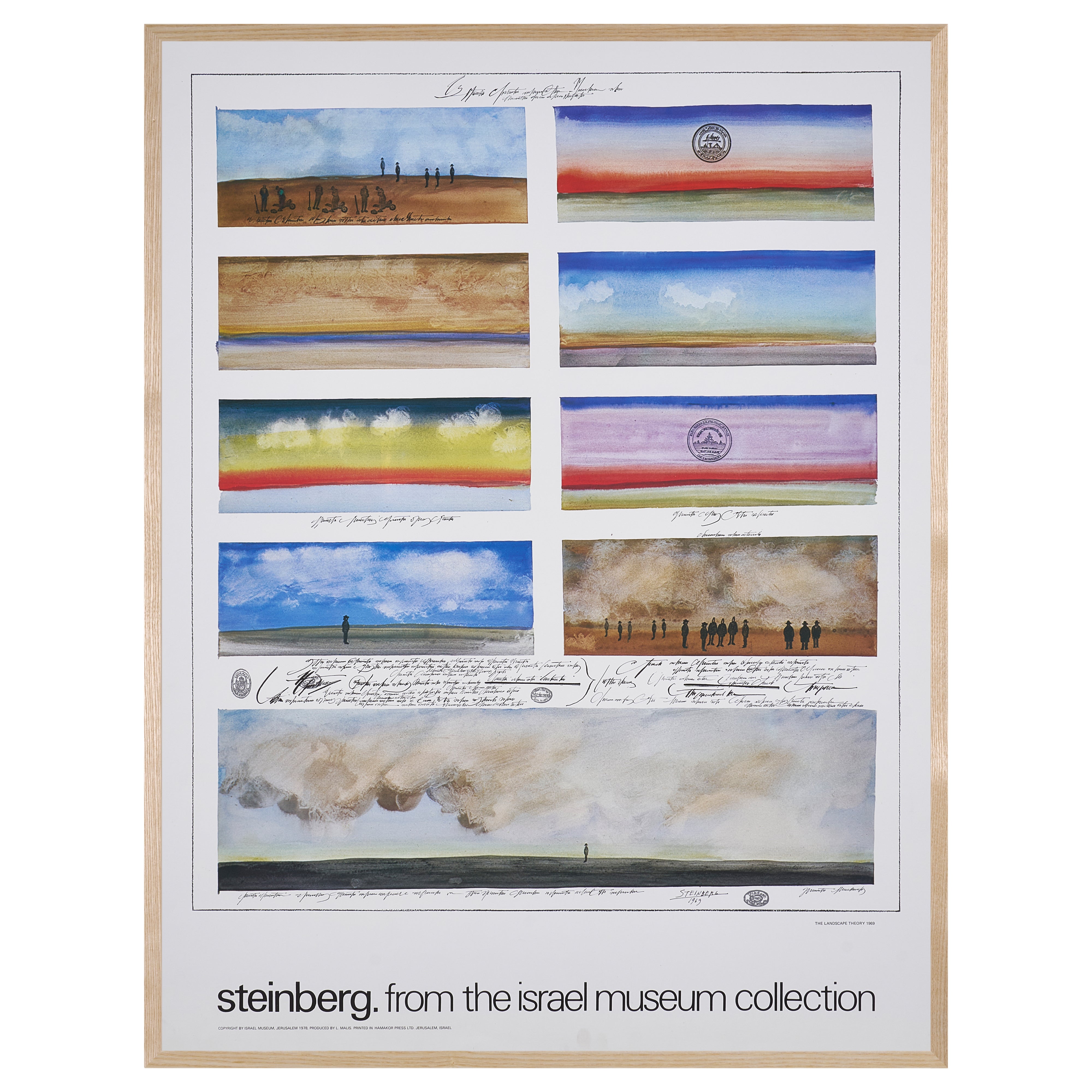 【限定10枚】The Landscape Theory 1969 - ISRAEL MUSEUM 1978 / ソール・スタインバーグ