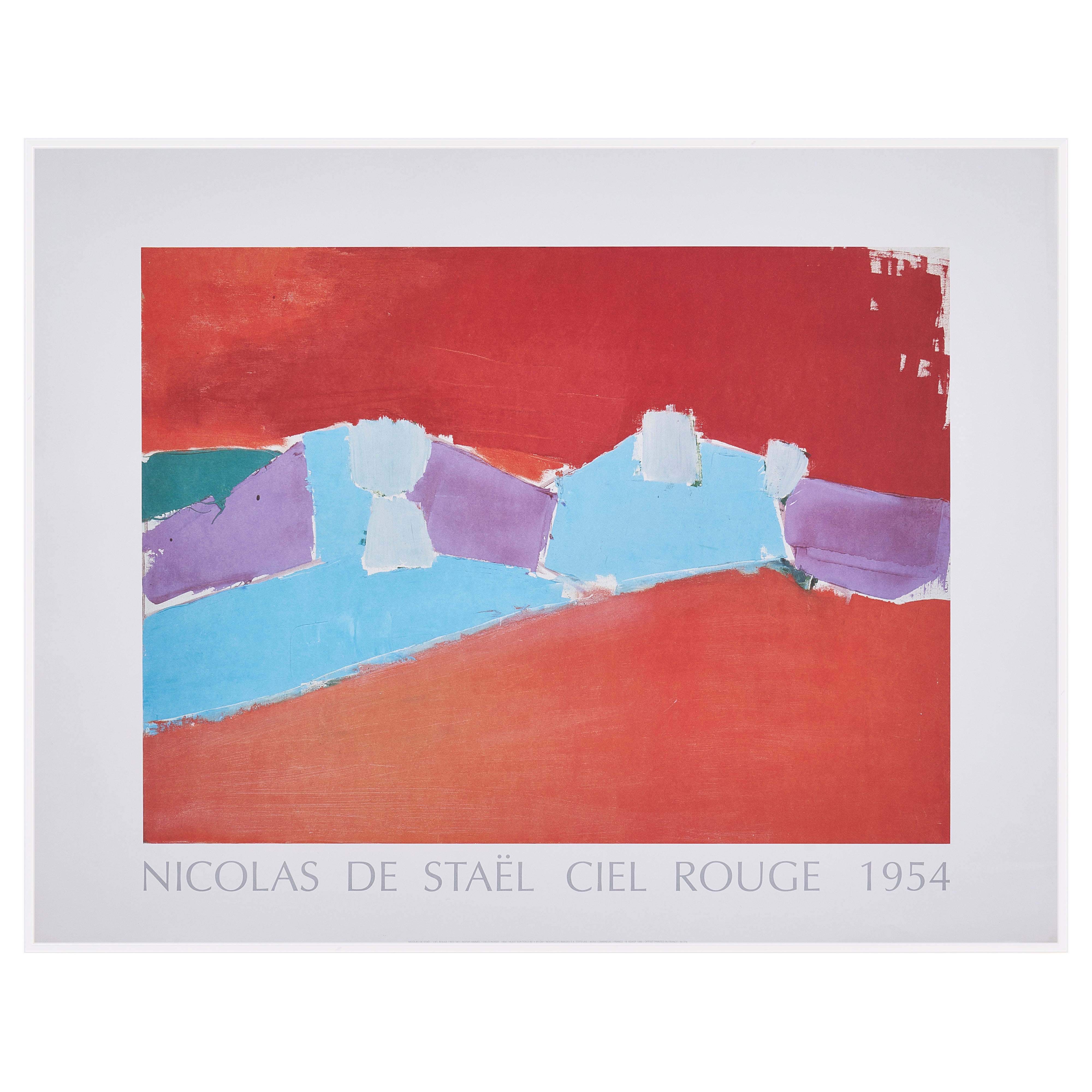 【限定10枚】CIEL ROUGE 1954 - Nouvelles Images 1990 / ニコラ・ド・スタール