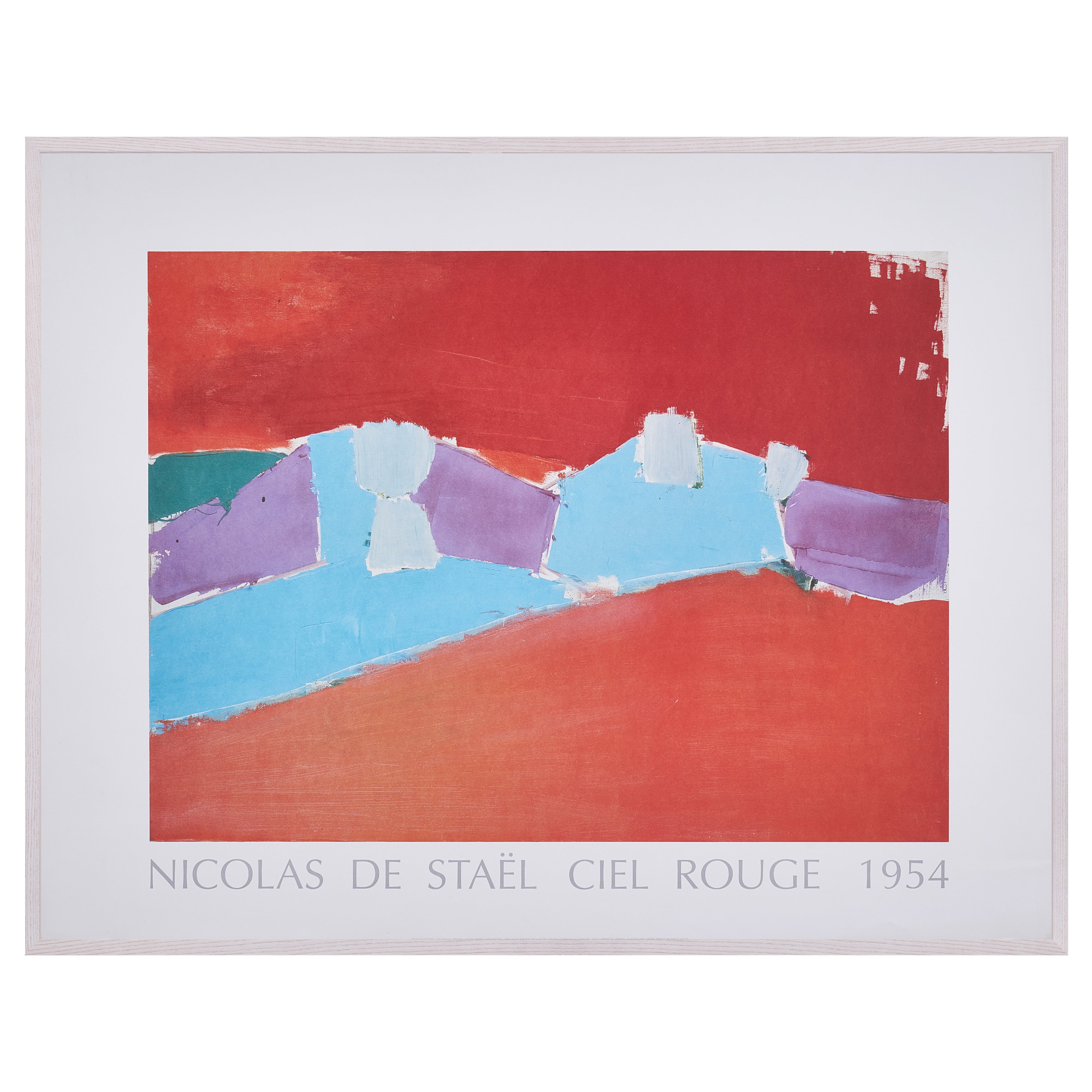 【限定10枚】CIEL ROUGE 1954 - Nouvelles Images 1990 / ニコラ・ド・スタール