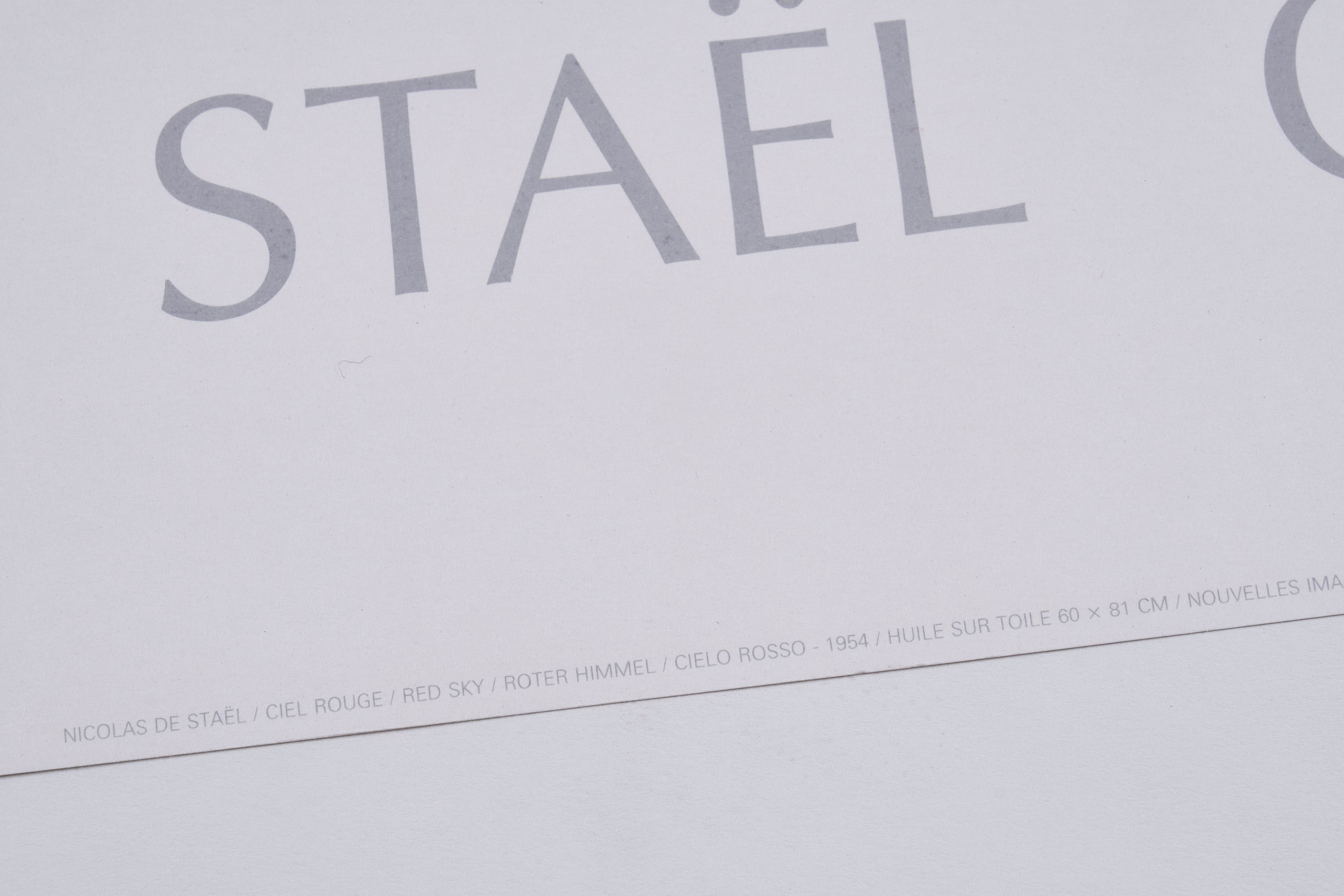 【限定10枚】CIEL ROUGE 1954 - Nouvelles Images 1990 / ニコラ・ド・スタール