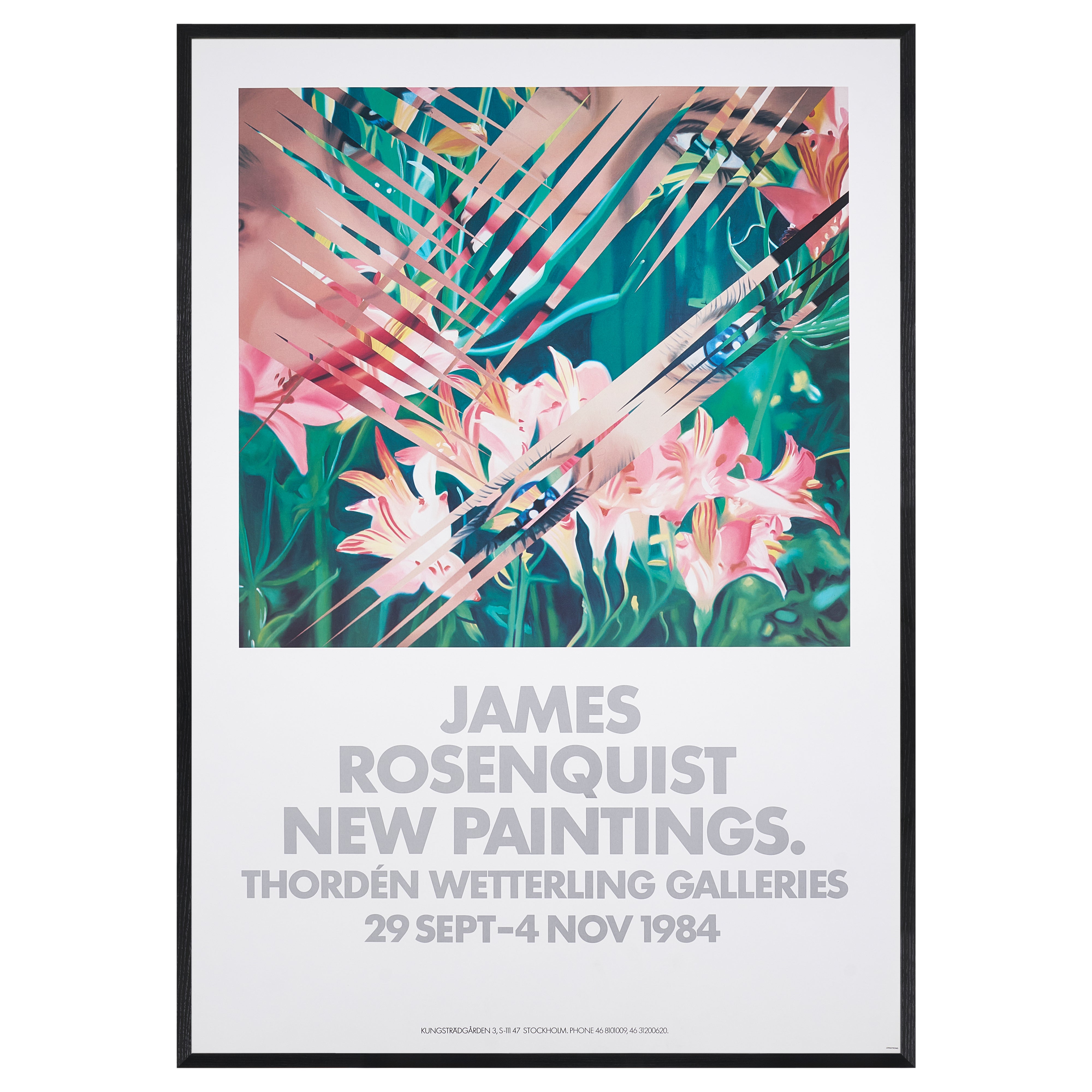 【限定10枚】"NEW PAINTINGS" Exhibition 1984 - Thordén Wetterling Galleries 1984 / ジェームス・ローゼンクイスト