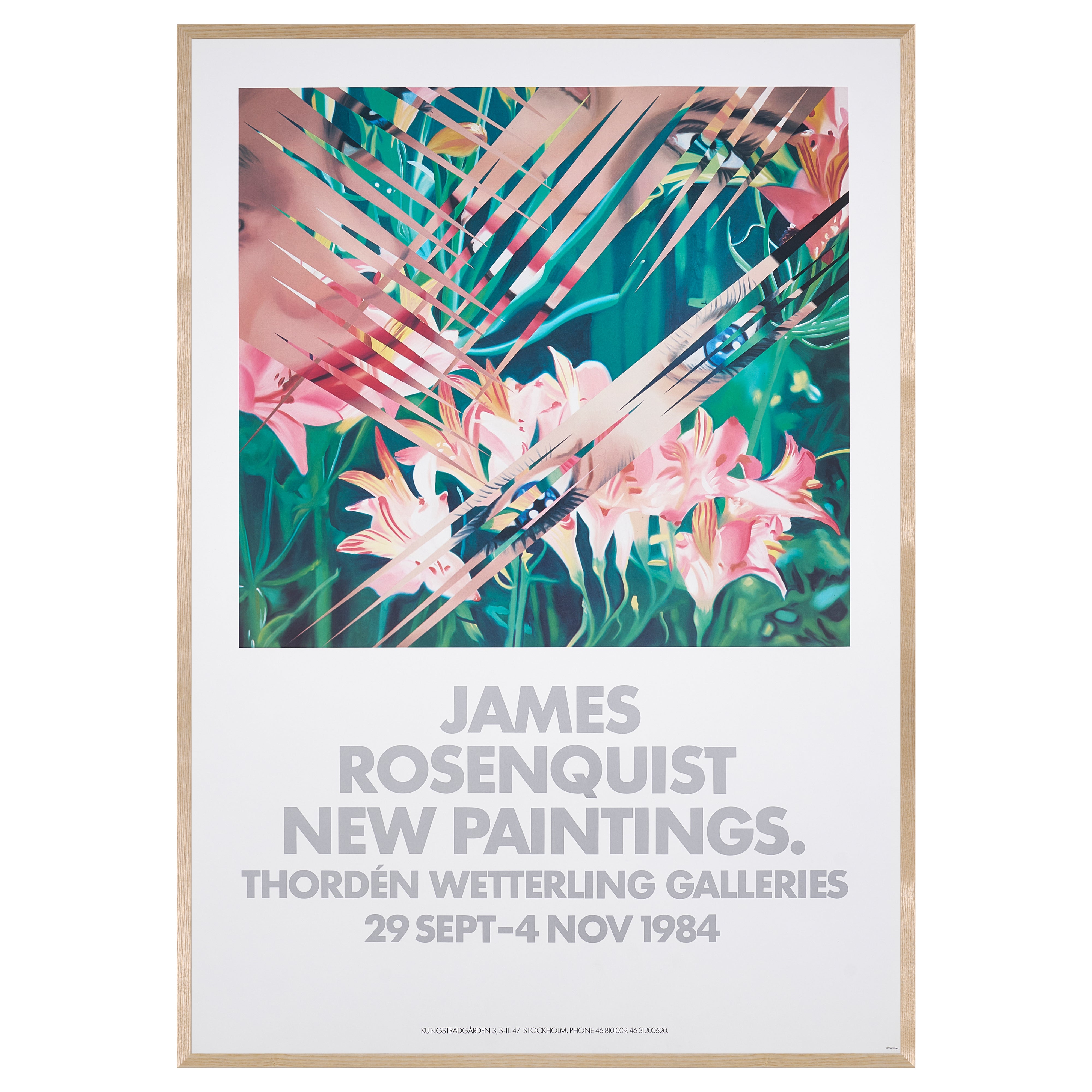 【限定10枚】"NEW PAINTINGS" Exhibition 1984 - Thordén Wetterling Galleries 1984 / ジェームス・ローゼンクイスト