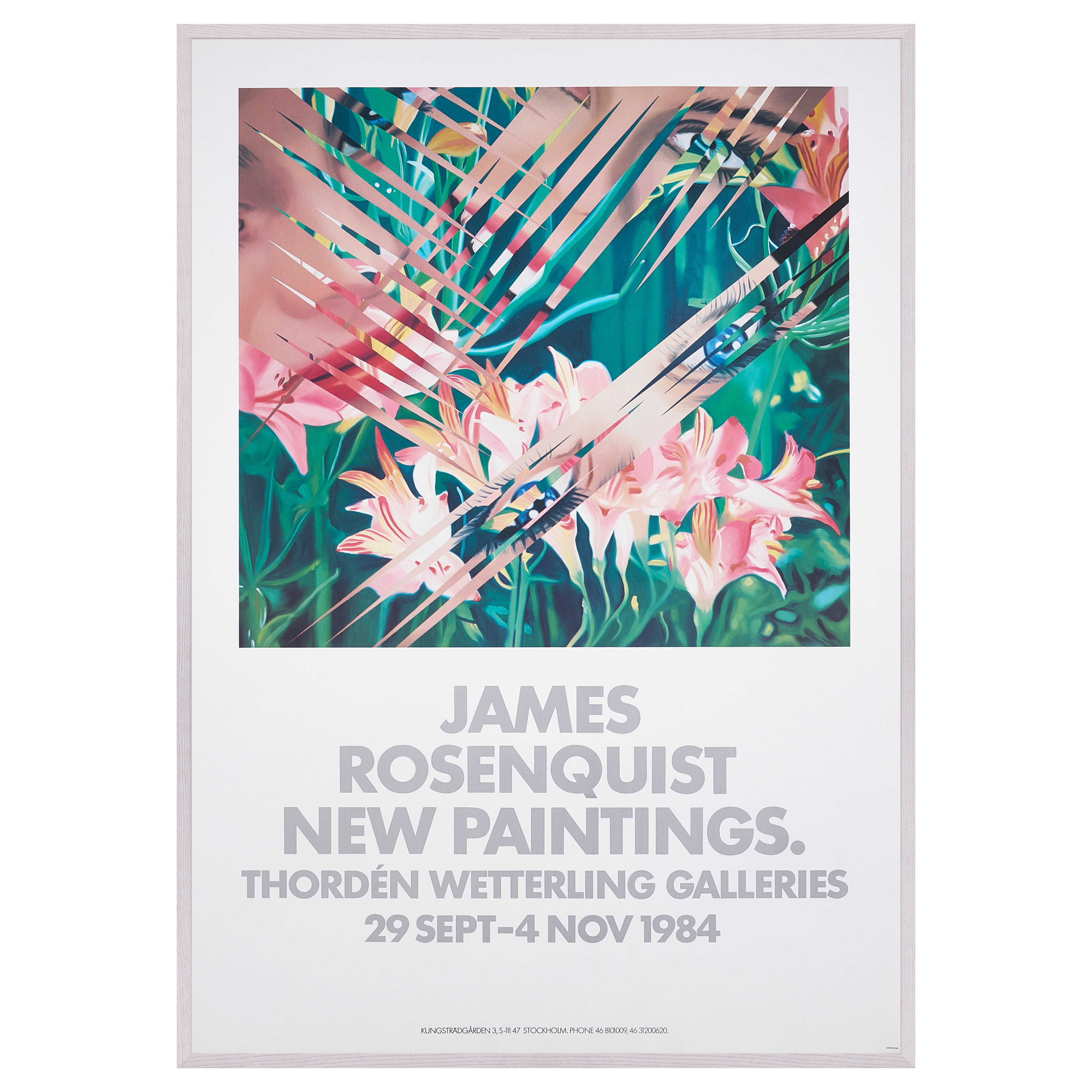 【限定10枚】"NEW PAINTINGS" Exhibition 1984 - Thordén Wetterling Galleries 1984 / ジェームス・ローゼンクイスト