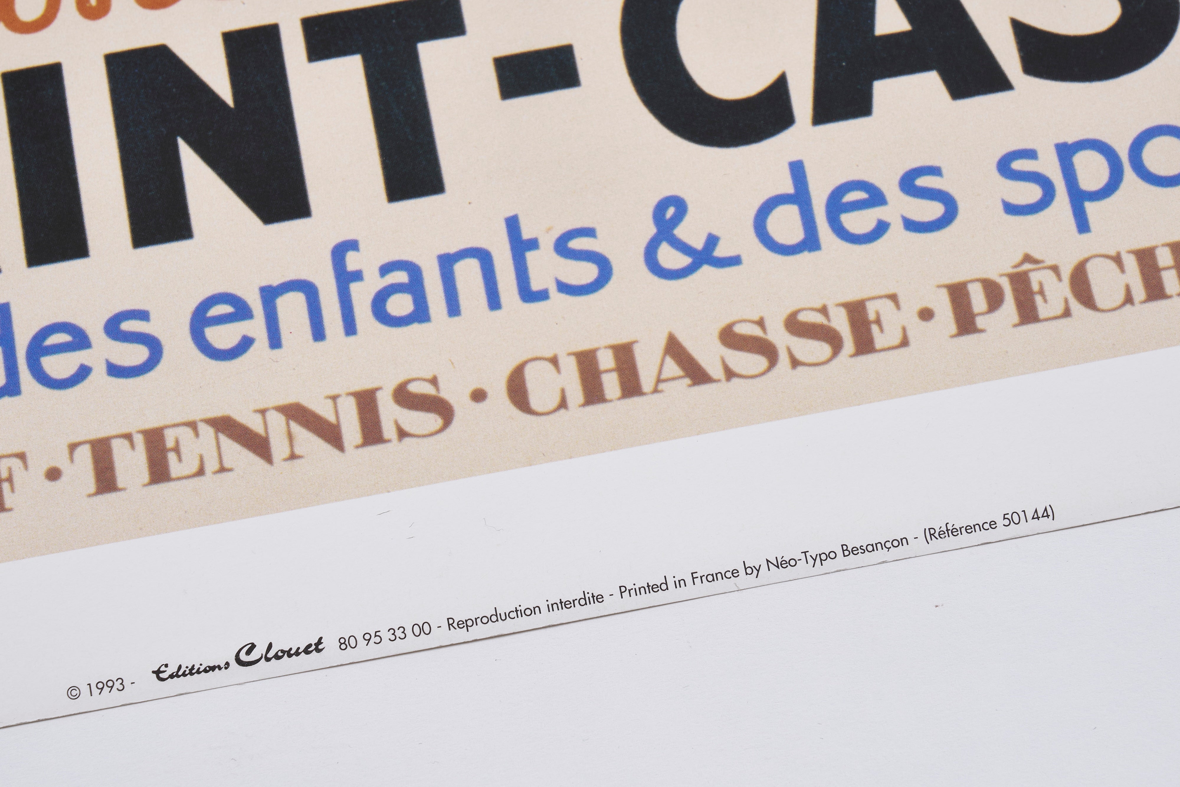 【限定10枚】Les Vacances en Bretagne “SAINT-CAST” 1930 - Editions Clouet 1993 / ペリーバー