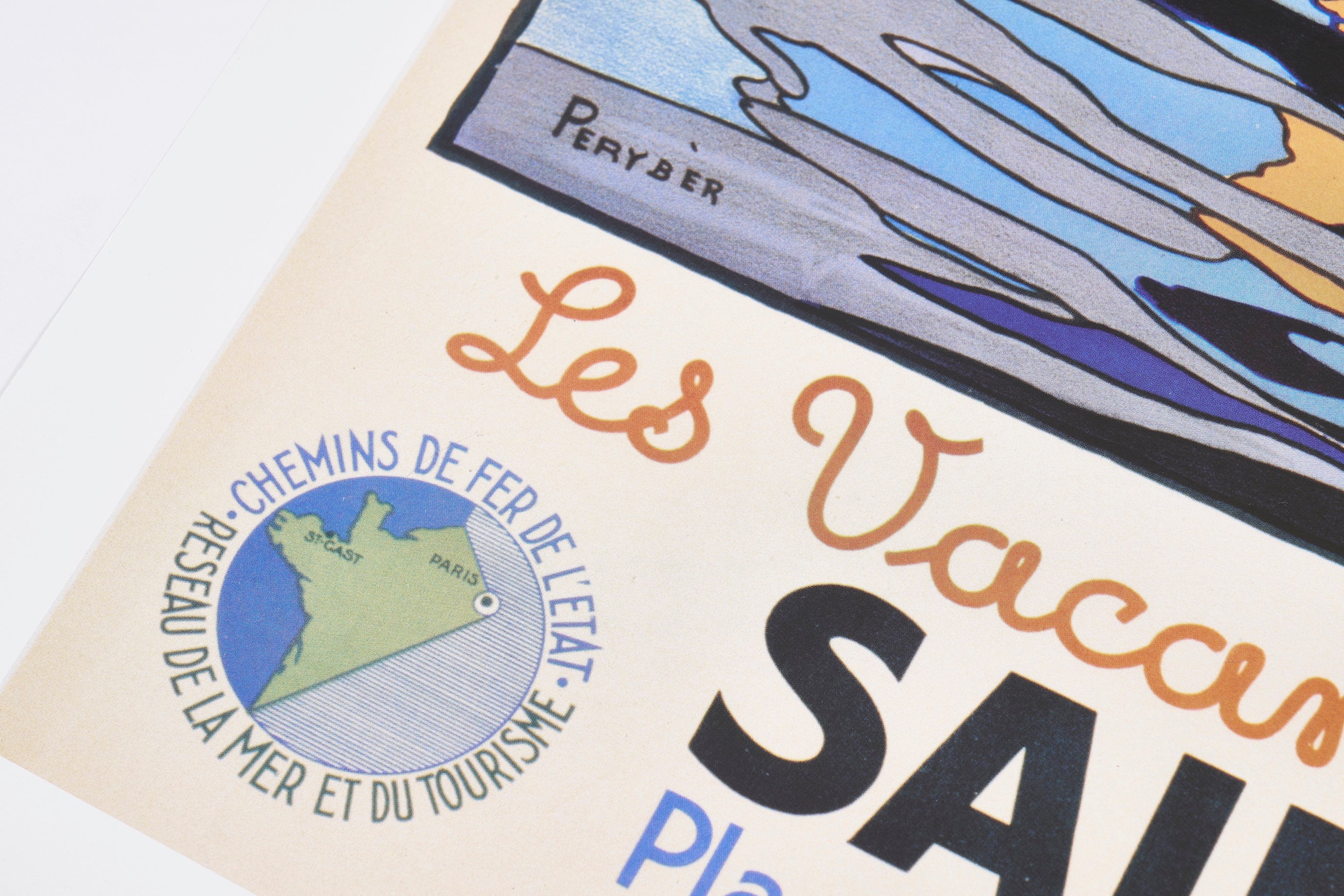【限定10枚】Les Vacances en Bretagne “SAINT-CAST” 1930 - Editions Clouet 1993 / ペリーバー