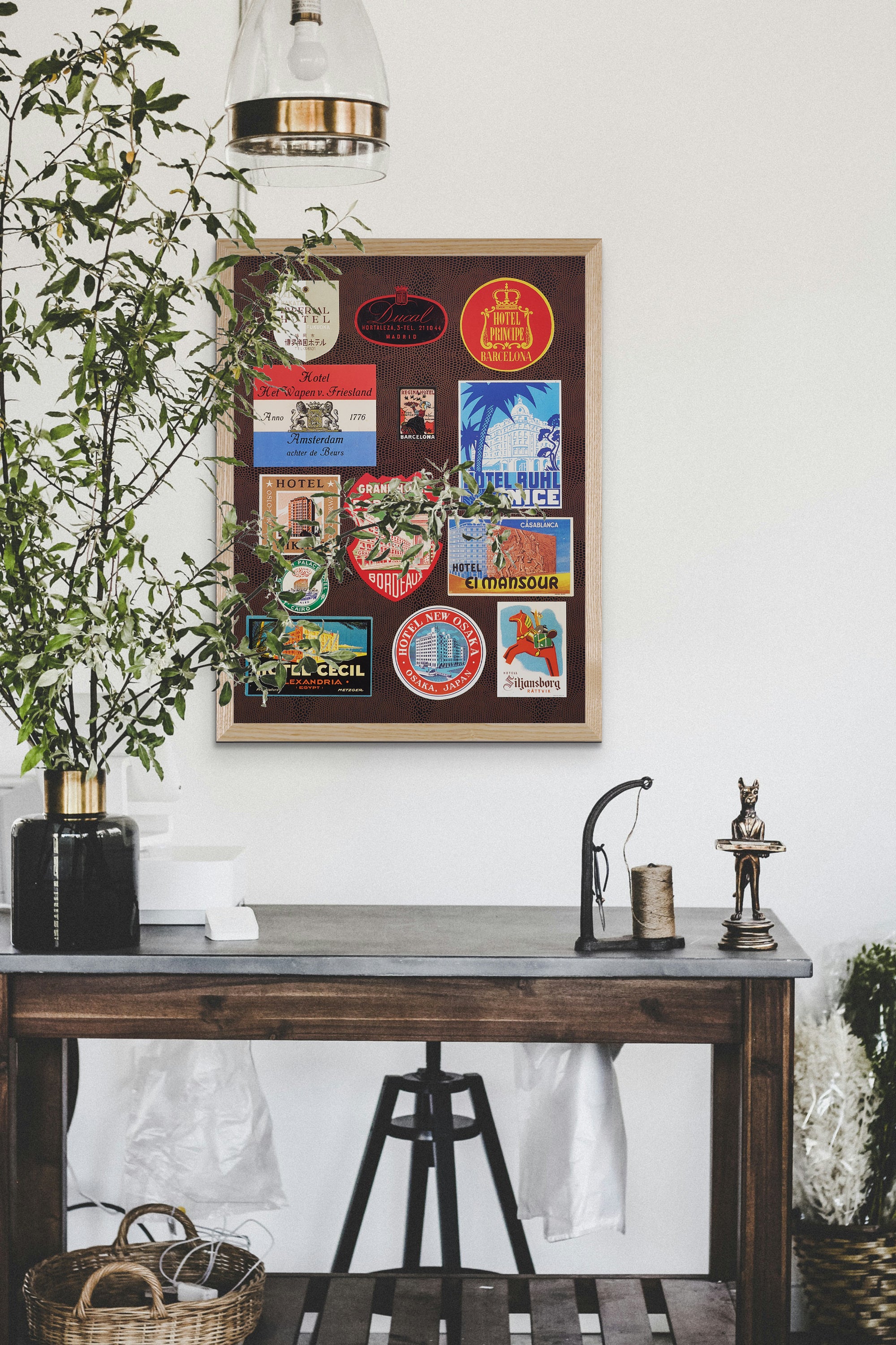 【限定5枚】Vintage Hotel Sticker Art Collection - Bruce McGaw Graphics 1996 / アノニマス