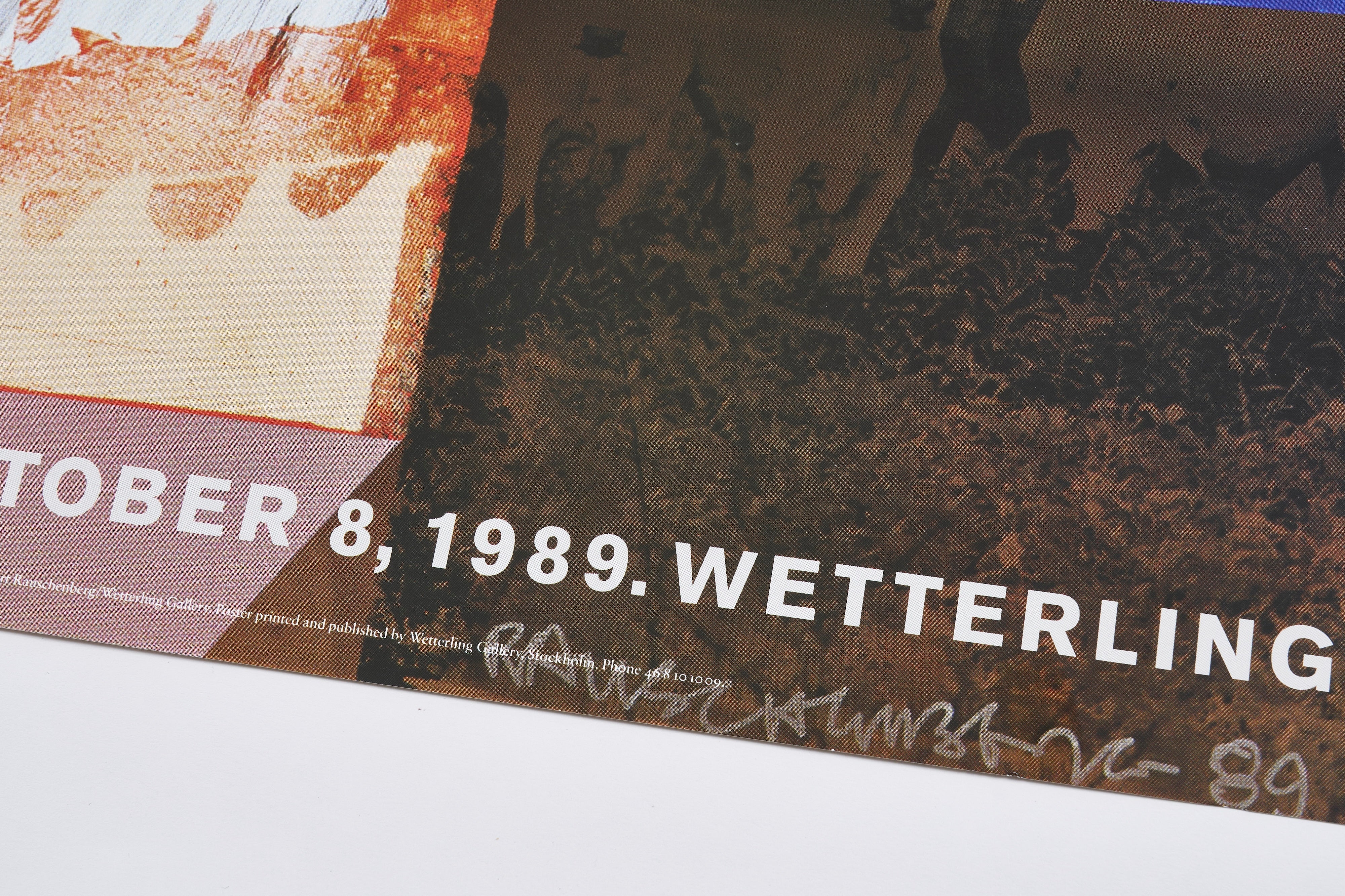 【限定10枚】Master Pasture 1989 - Wetterling Gallery 1989 / ロバート・ラウシェンバーグ