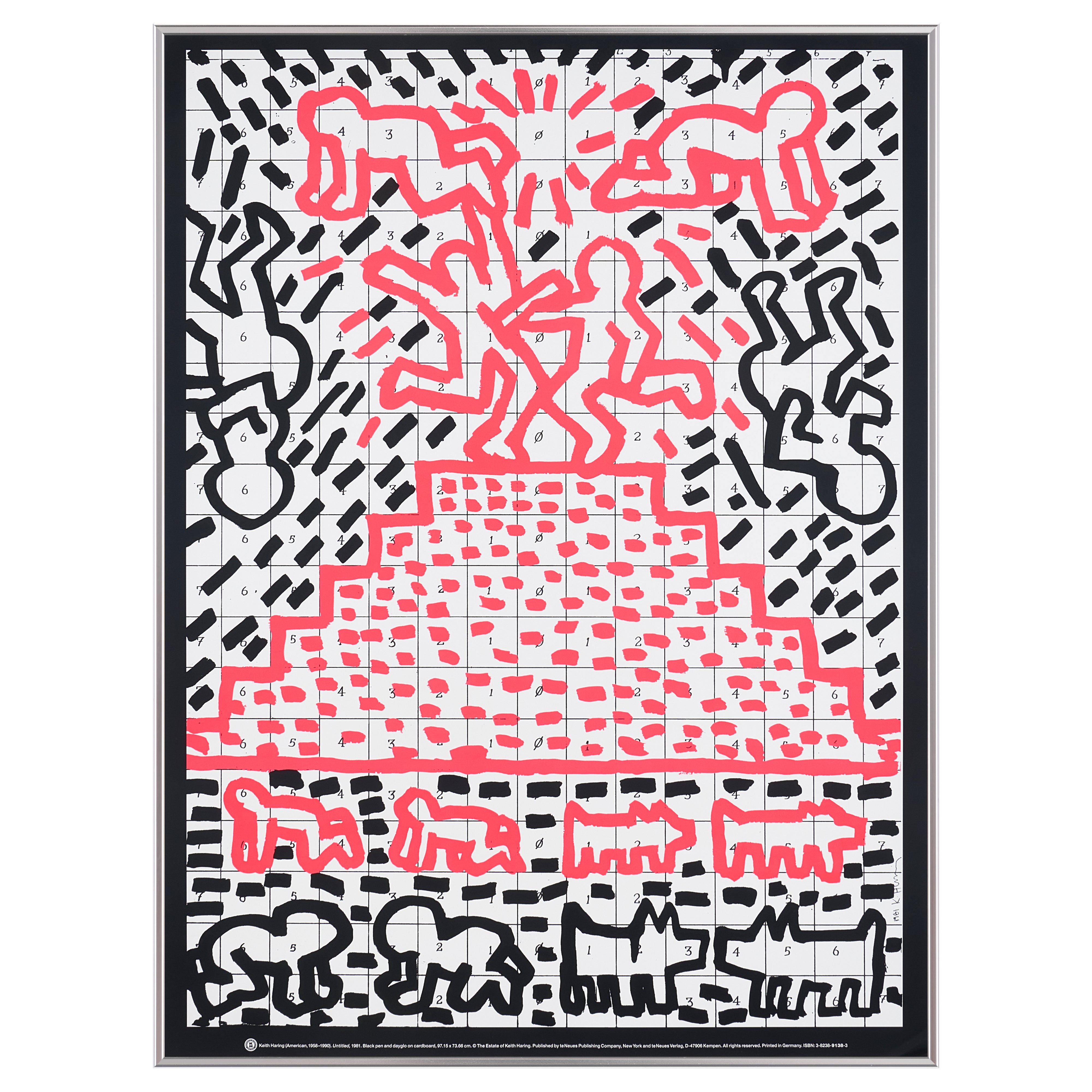 【限定10枚】Untitled 1981 - te Neues Publishing 1990s / キース・へリング