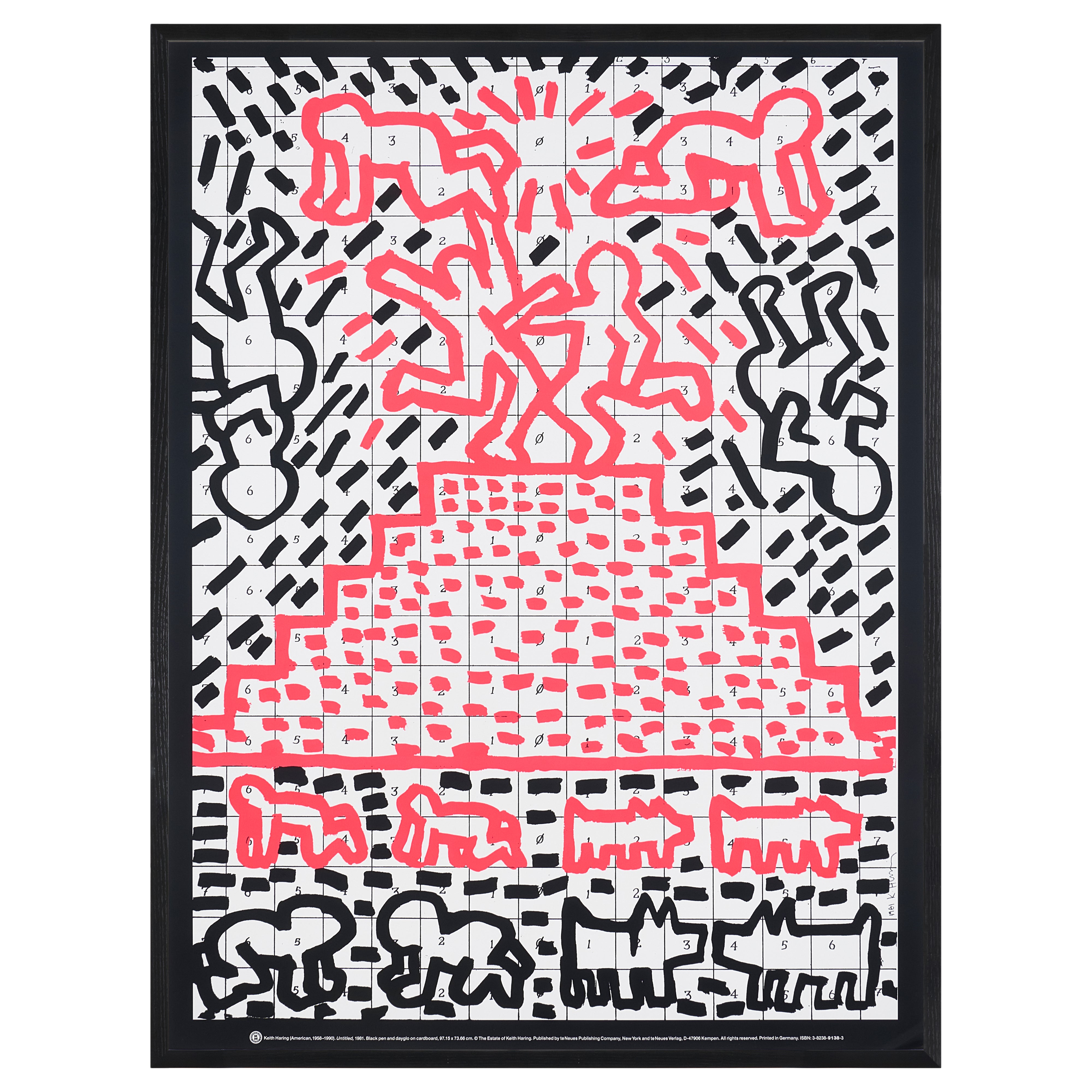 【限定10枚】Untitled 1981 - te Neues Publishing 1990s / キース・へリング