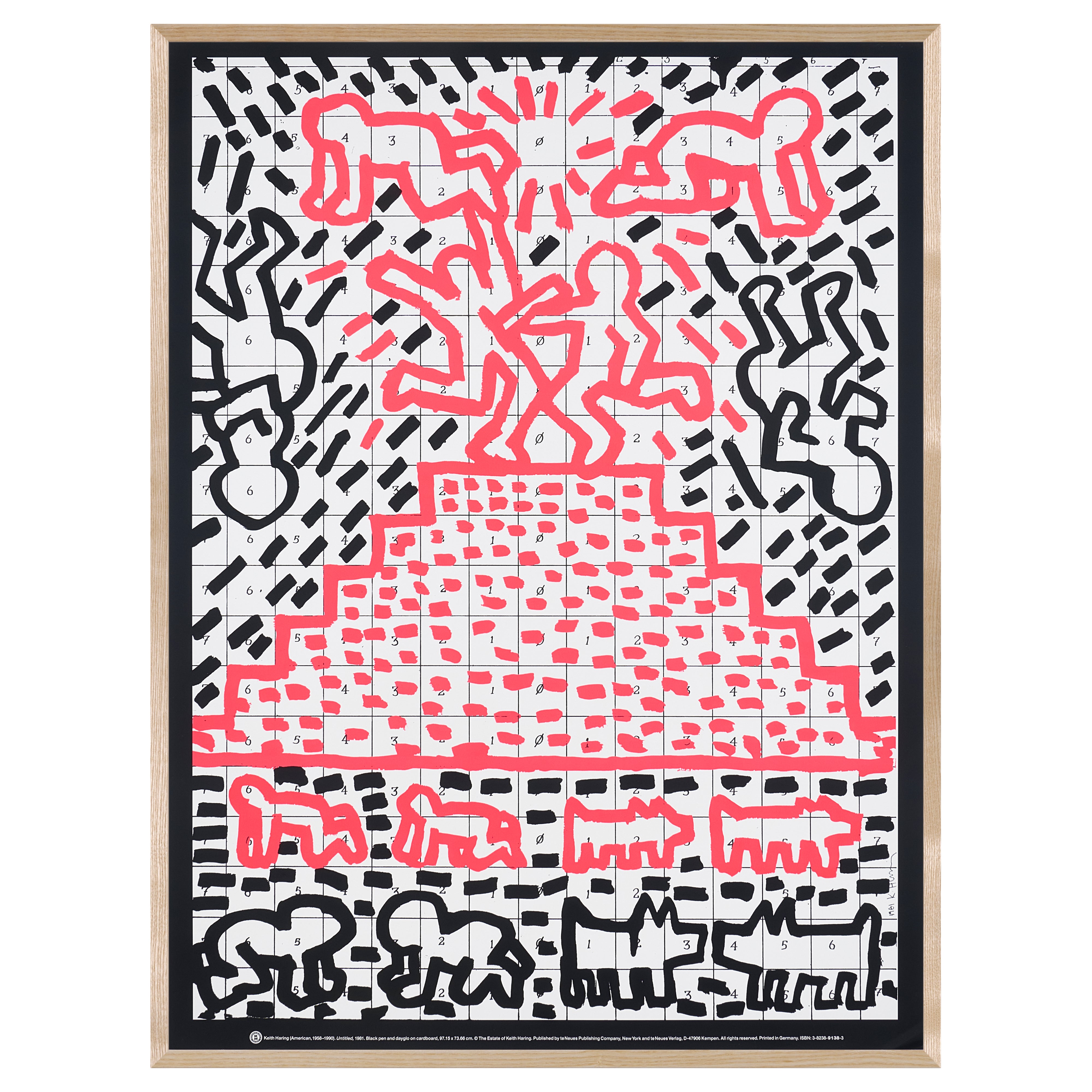 【限定10枚】Untitled 1981 - te Neues Publishing 1990s / キース・へリング