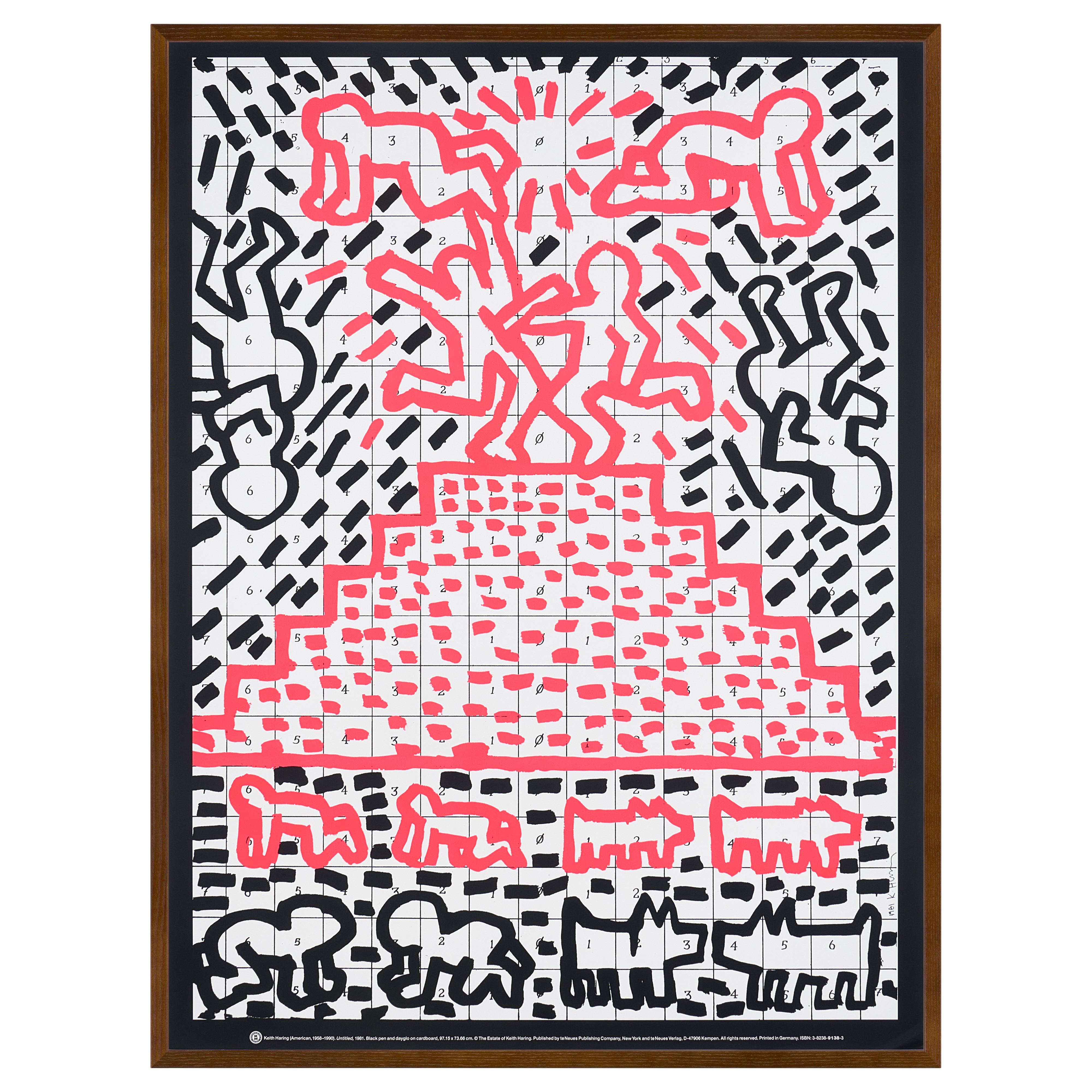 【限定10枚】Untitled 1981 - te Neues Publishing 1990s / キース・へリング