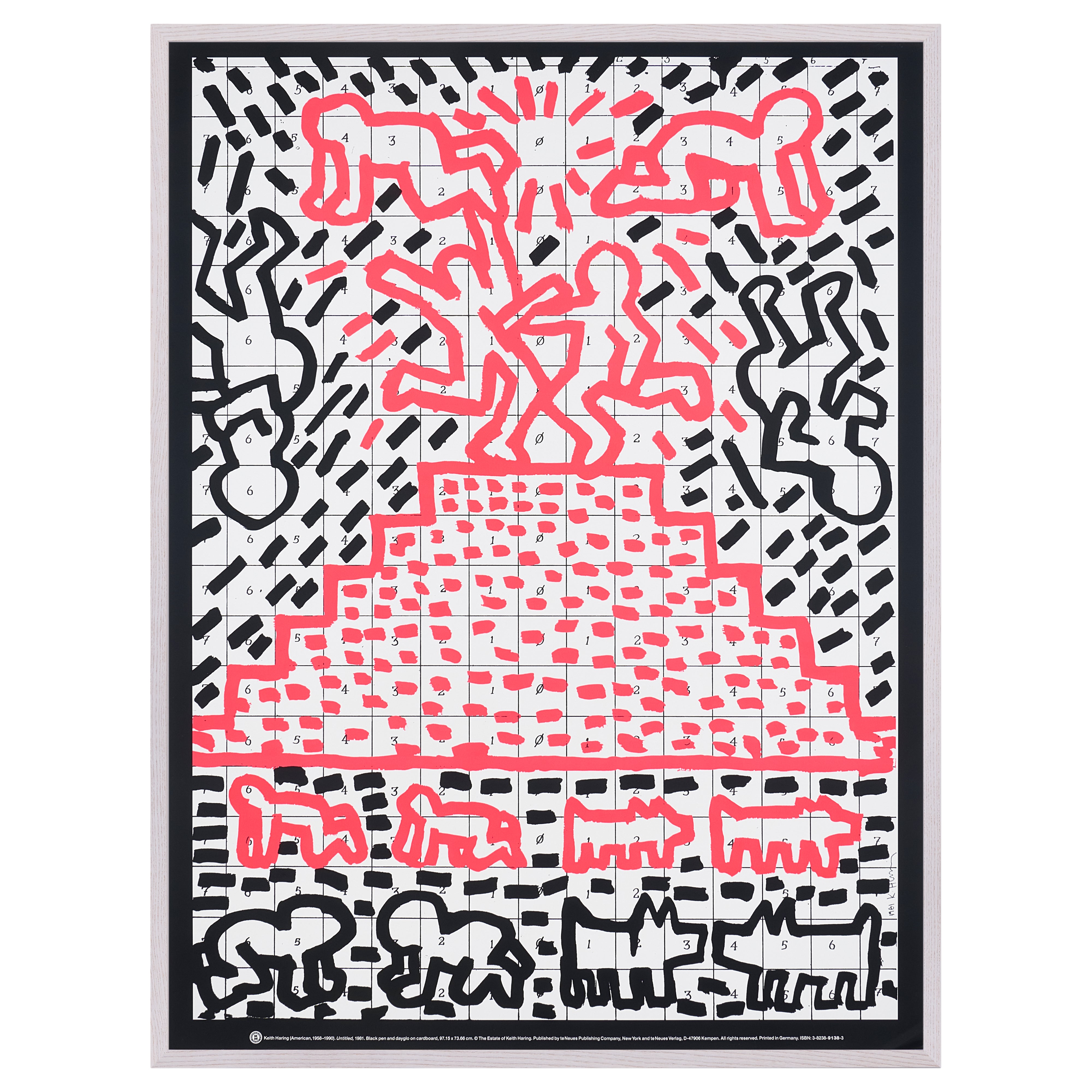 【限定10枚】Untitled 1981 - te Neues Publishing 1990s / キース・へリング