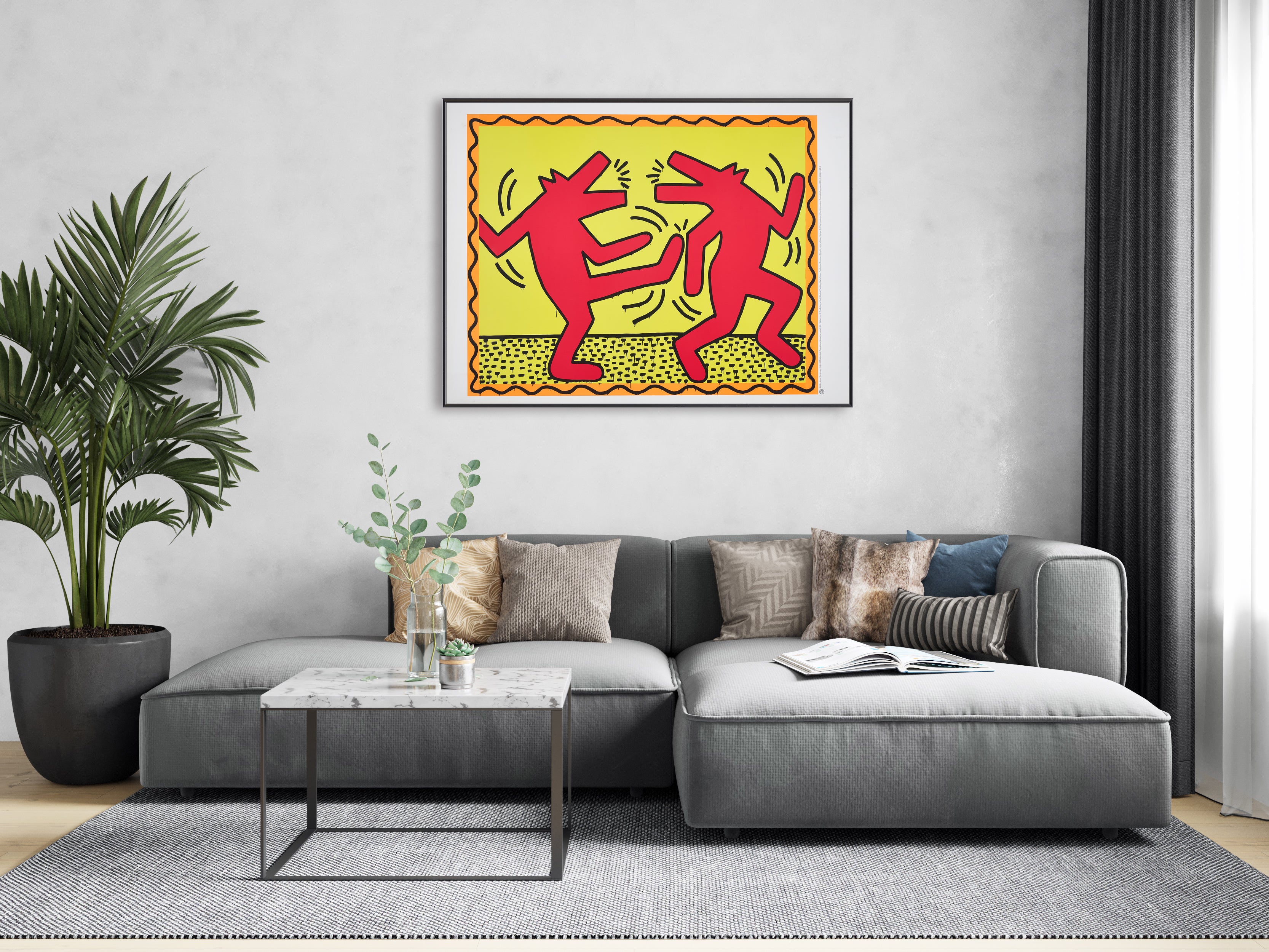 【限定10枚】Untitled (BARKING DOG) 1982 - te Neues Publishing 1990s / キース・へリング