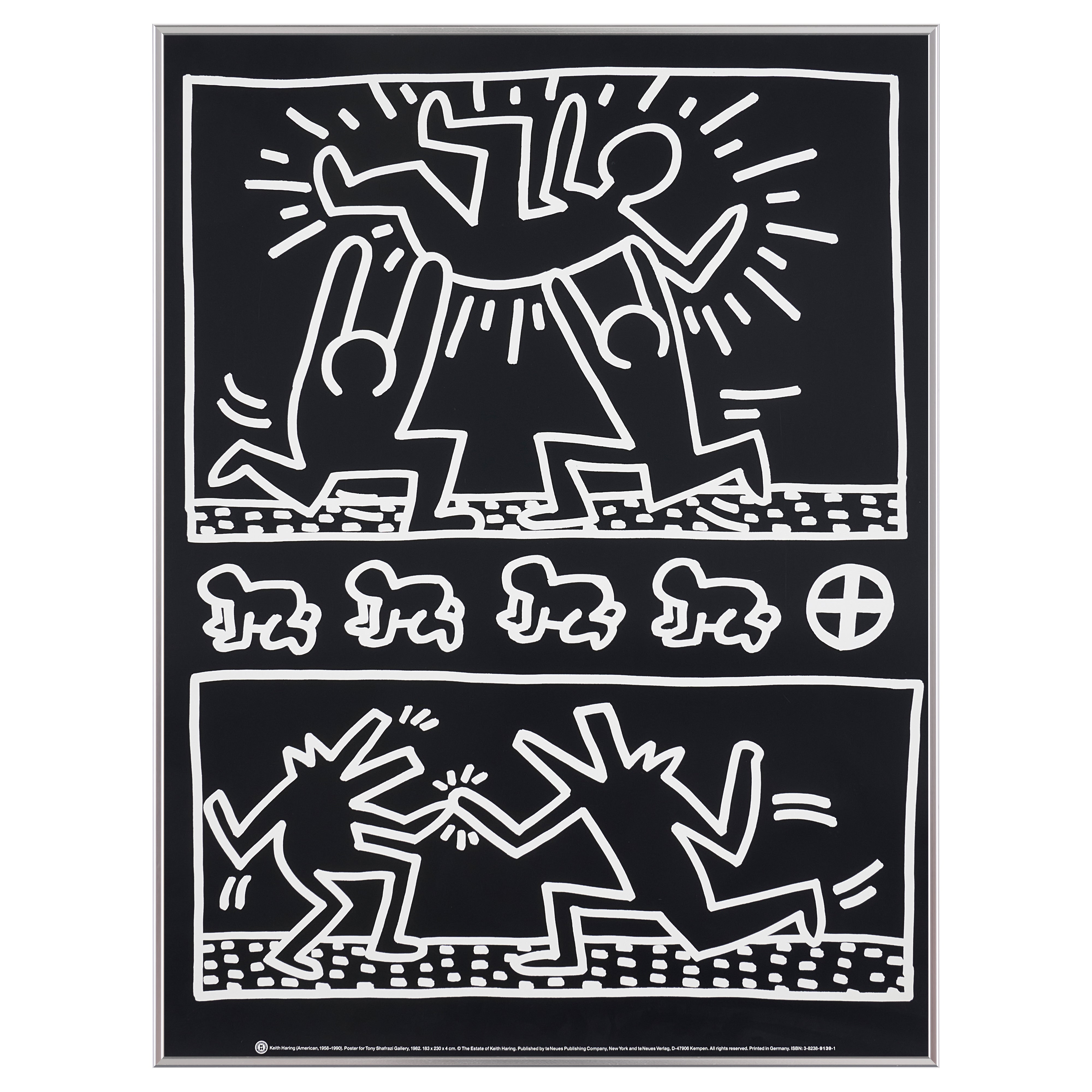 【限定5枚】Poster for Tony Shafrazi Gallery 1982 - te Neues Publishing 1990s / キース・へリング