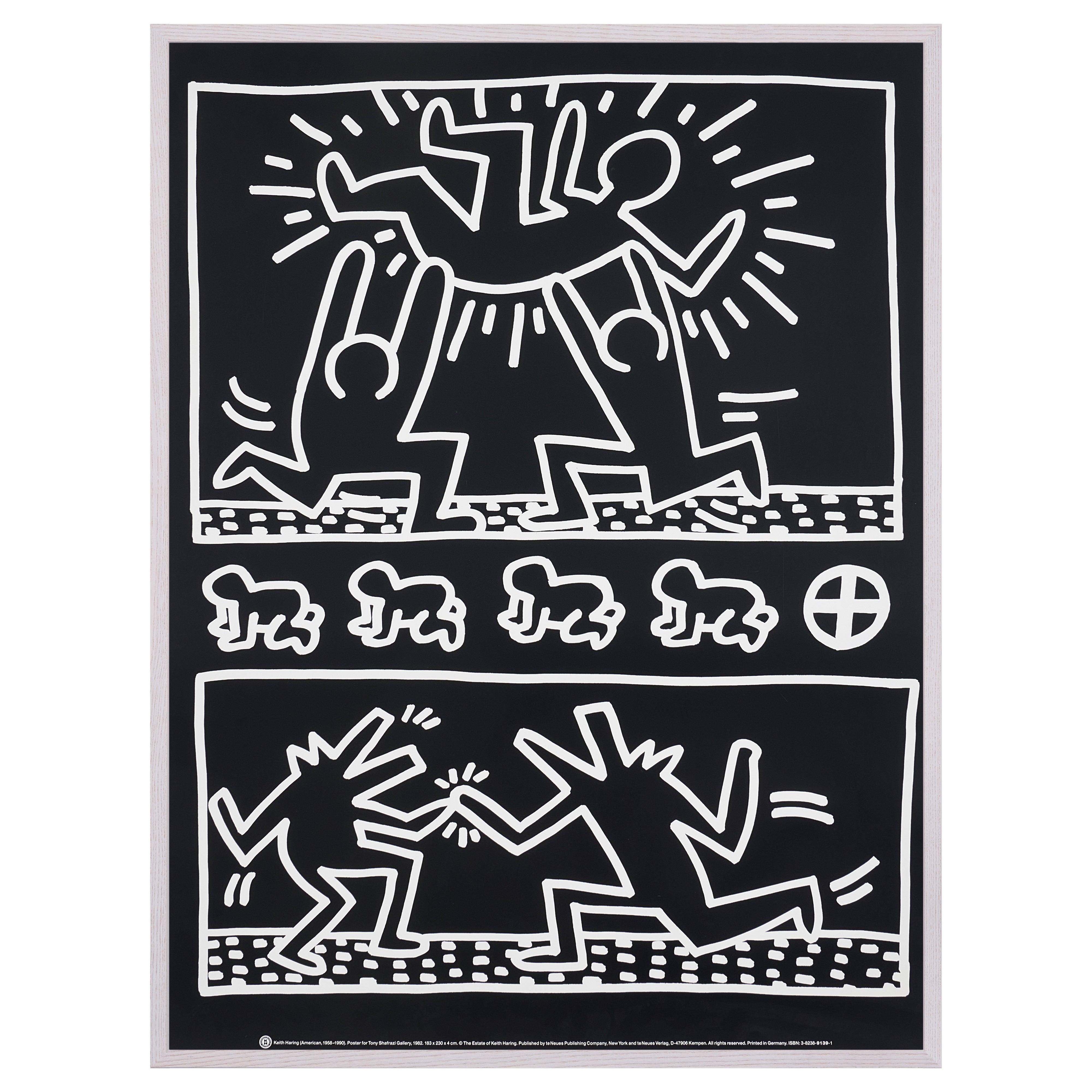 【限定5枚】Poster for Tony Shafrazi Gallery 1982 - te Neues Publishing 1990s / キース・へリング