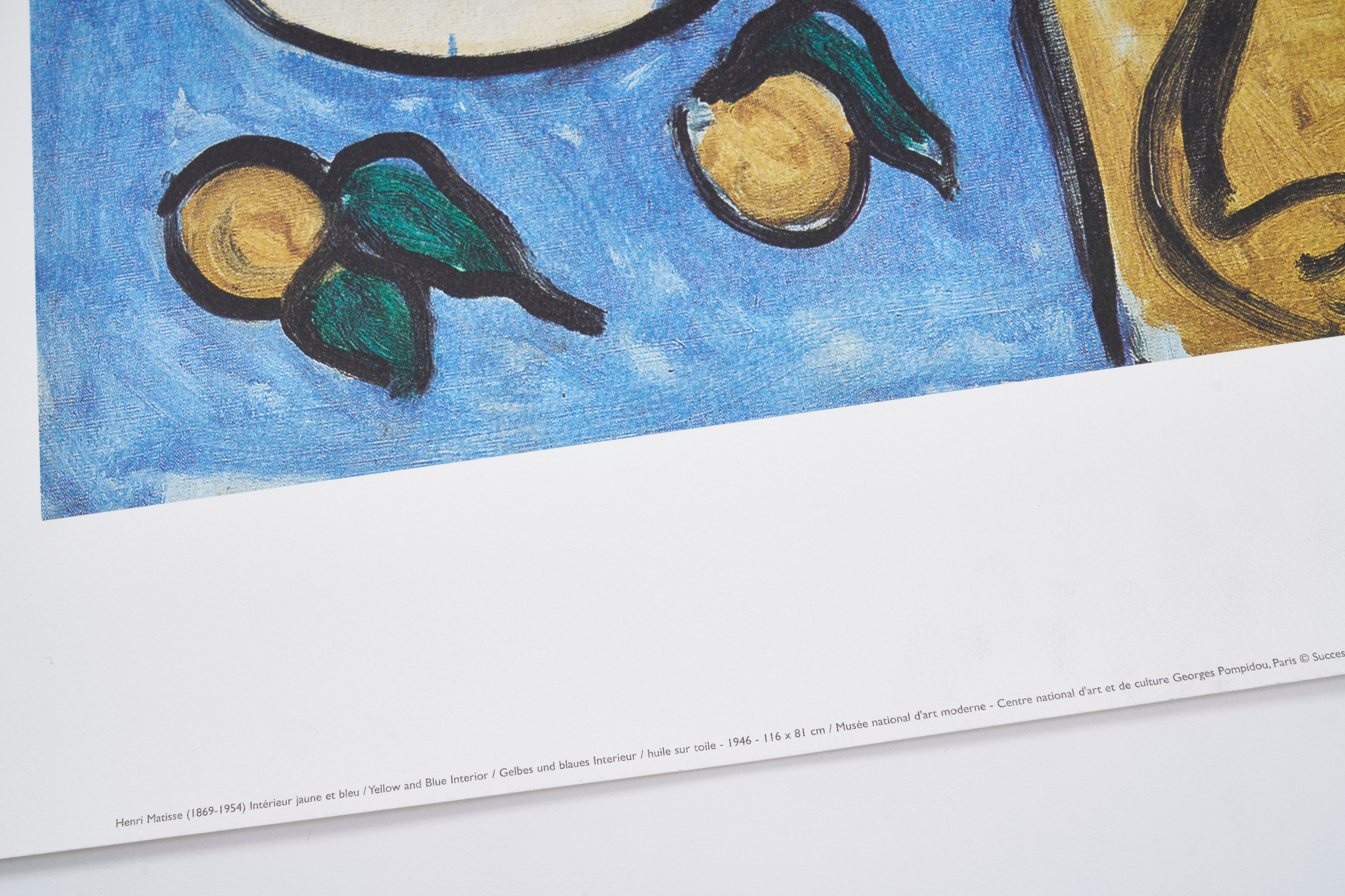 【限定20枚】Intérieur jaune et bleu 1946 - NOUVELLES IMAGES 2001 / アンリ・マティス