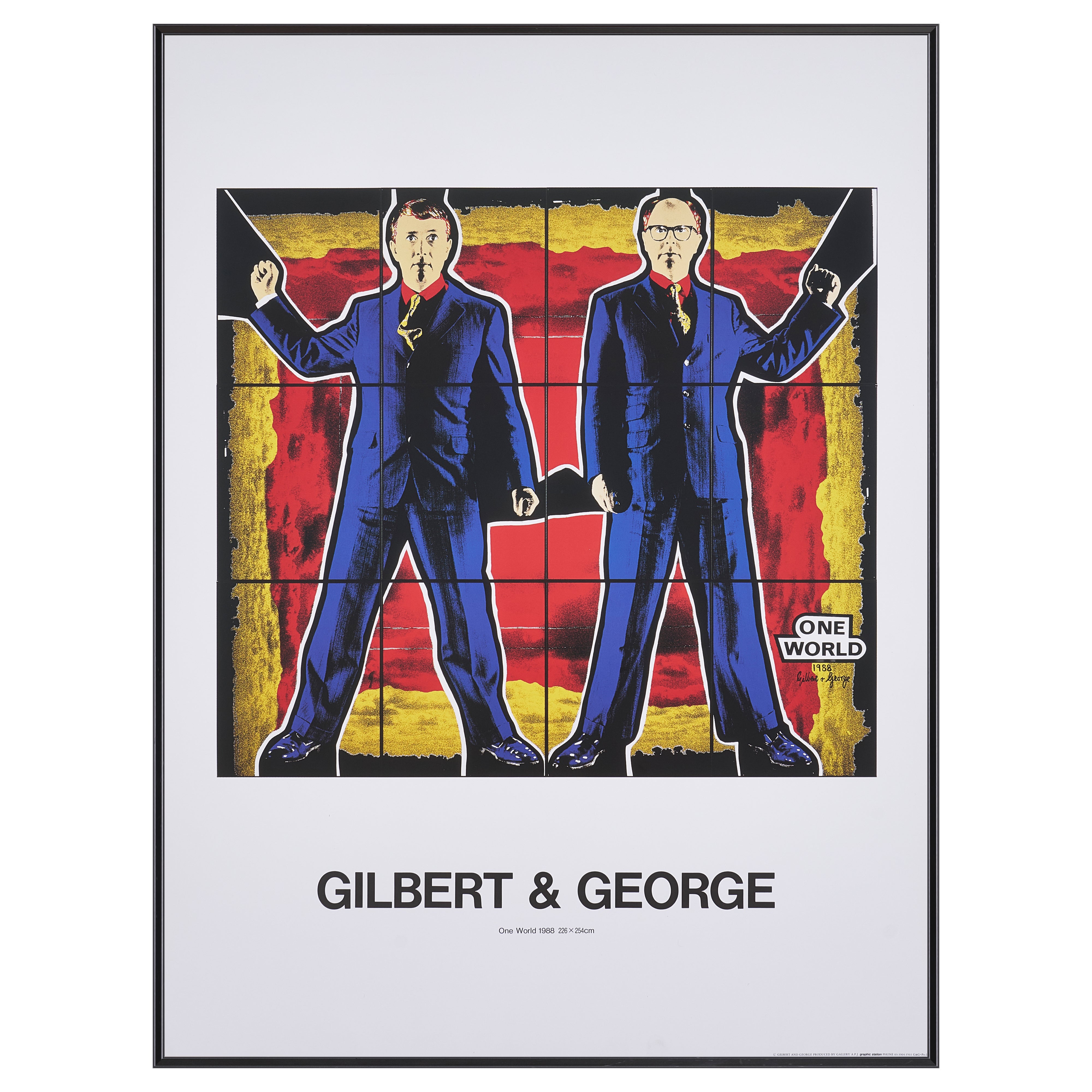 【限定10枚】One World 1988 - printed in 1990s / ギルバート&ジョージ