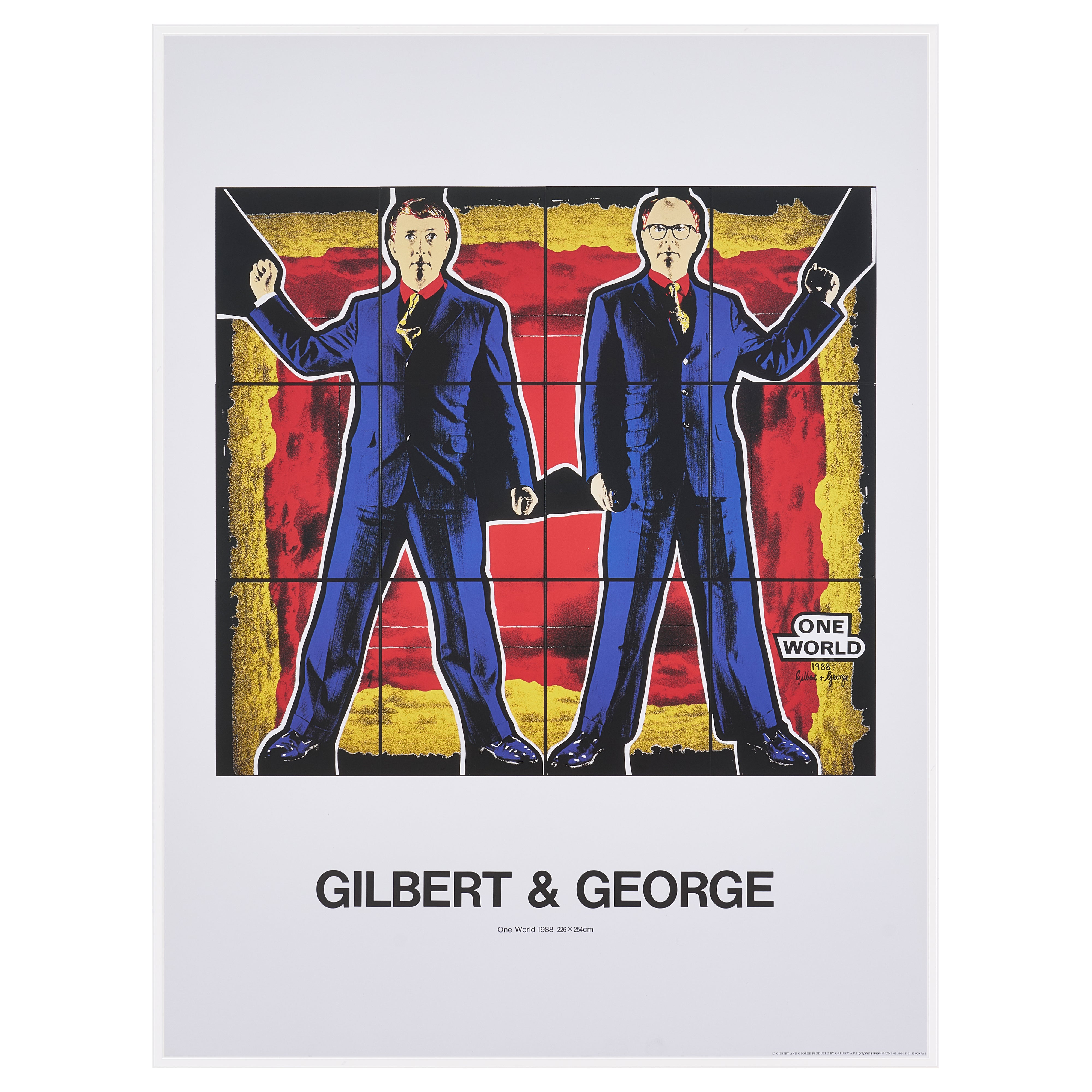 【限定10枚】One World 1988 - printed in 1990s / ギルバート&ジョージ