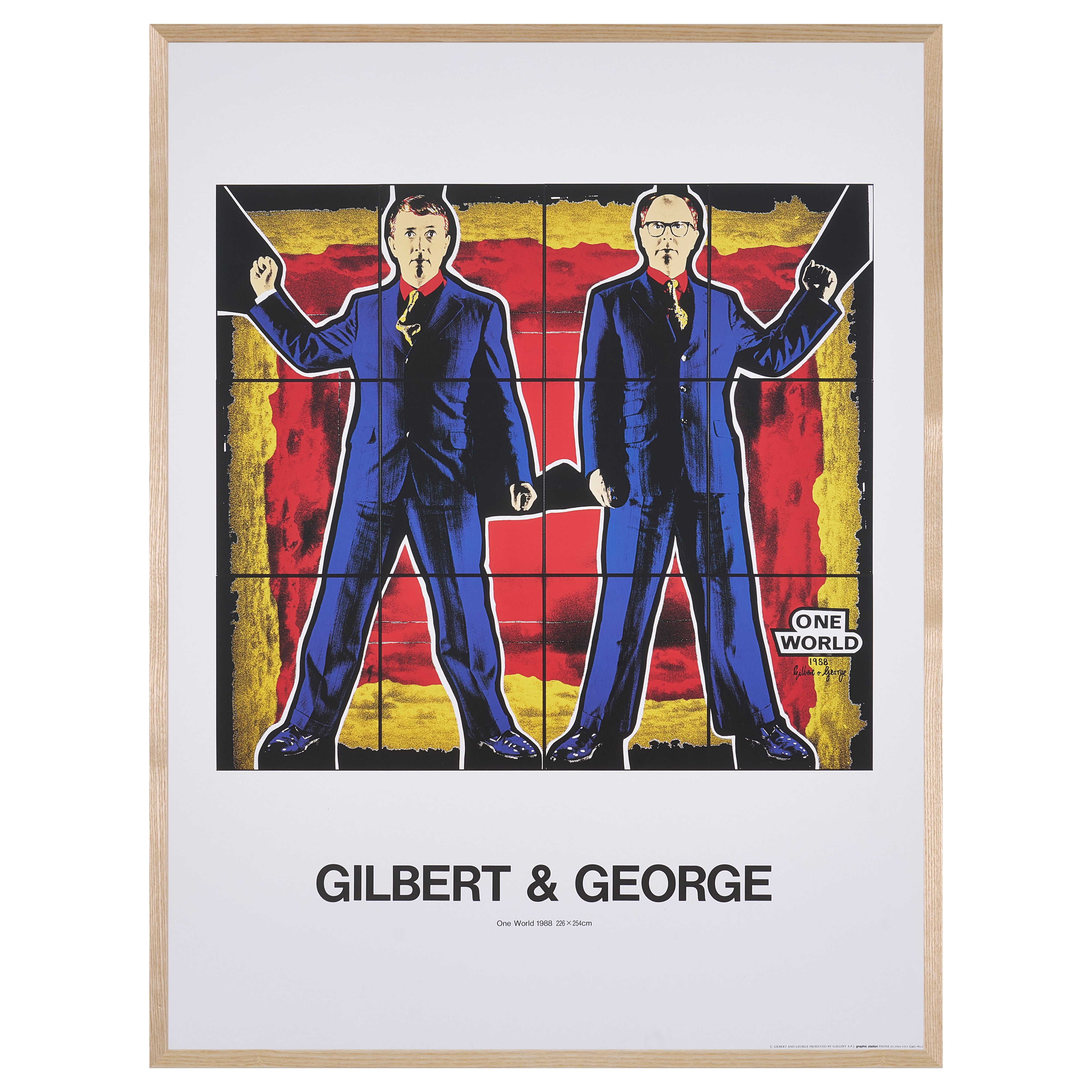【限定10枚】One World 1988 - printed in 1990s / ギルバート&ジョージ