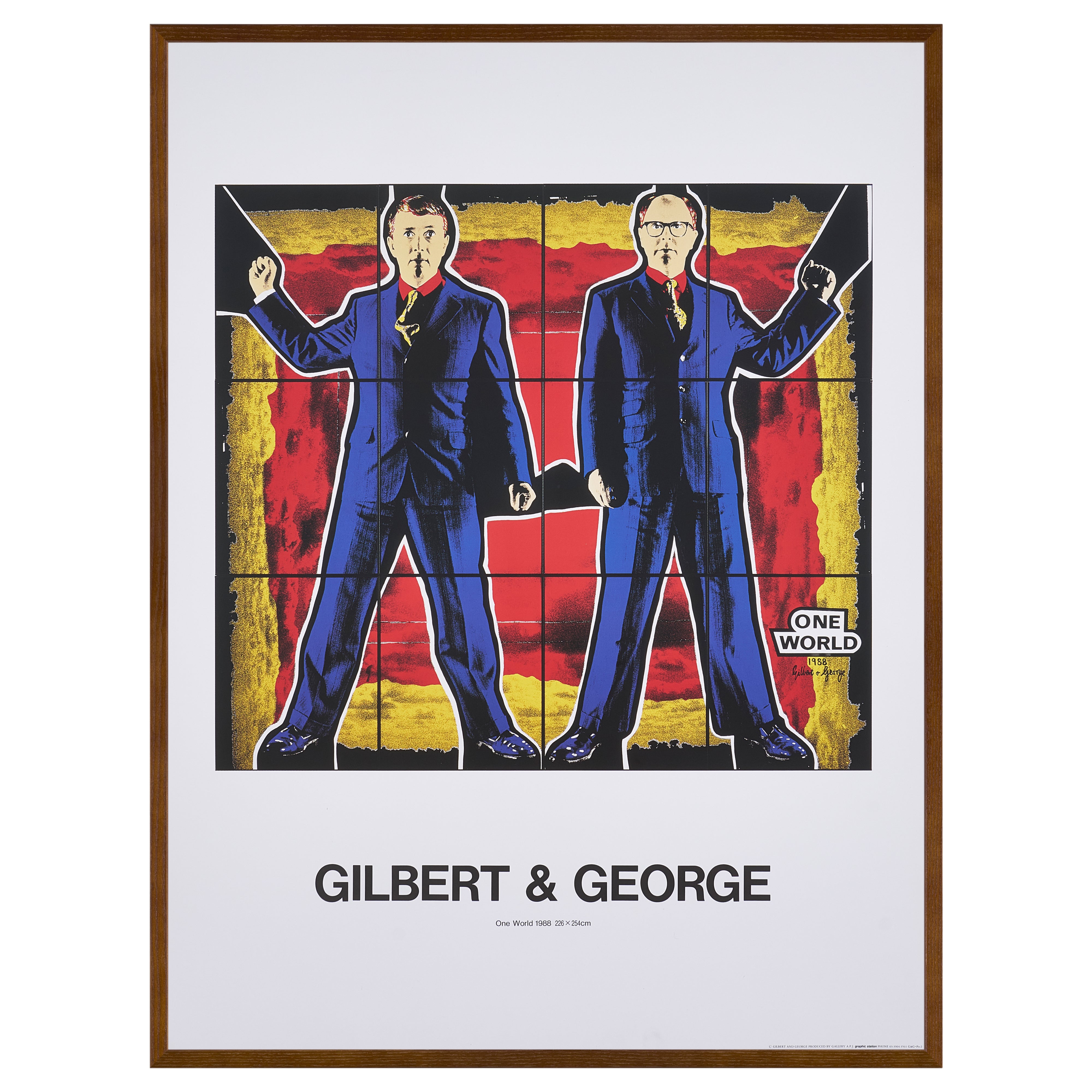 【限定10枚】One World 1988 - printed in 1990s / ギルバート&ジョージ