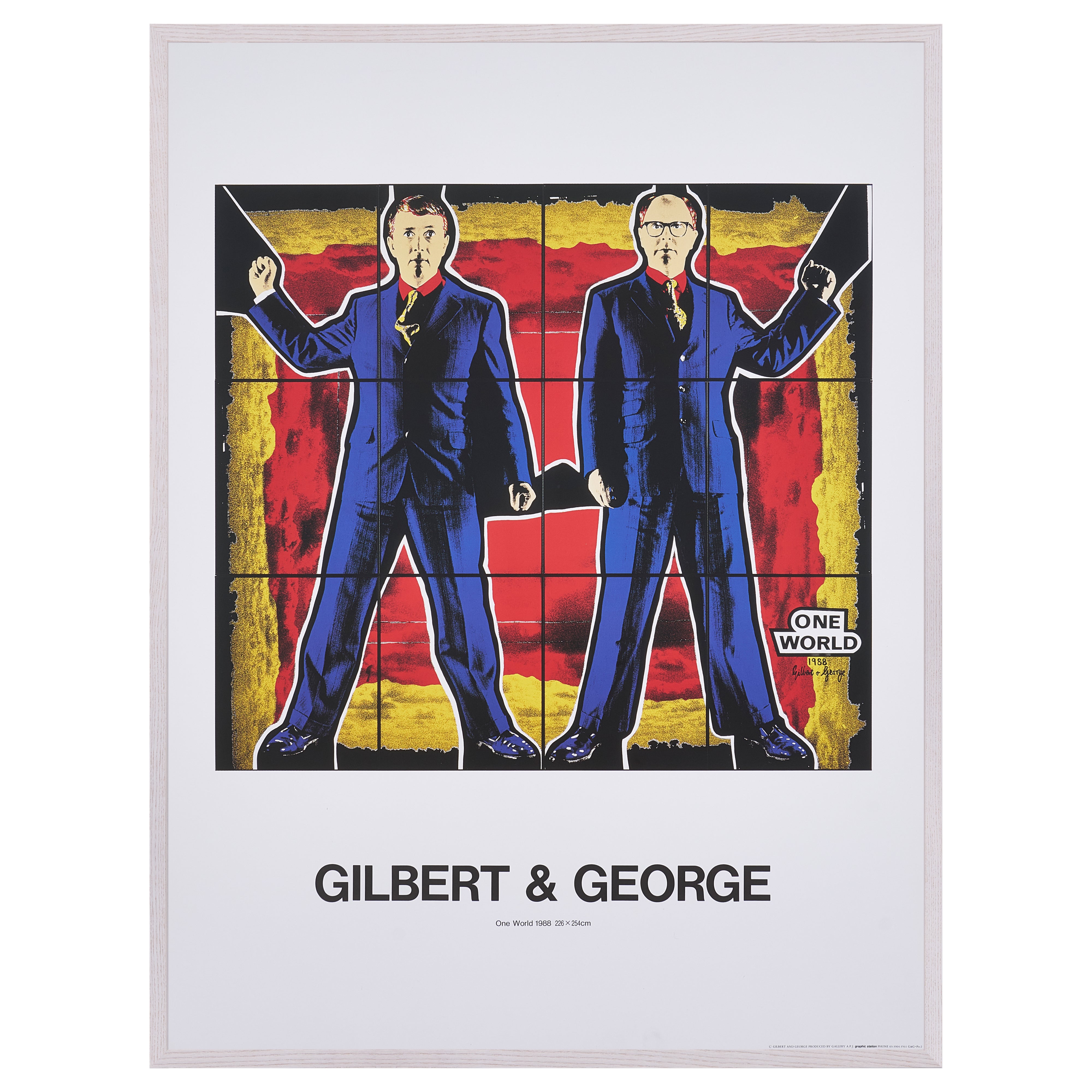 【限定10枚】One World 1988 - printed in 1990s / ギルバート&ジョージ