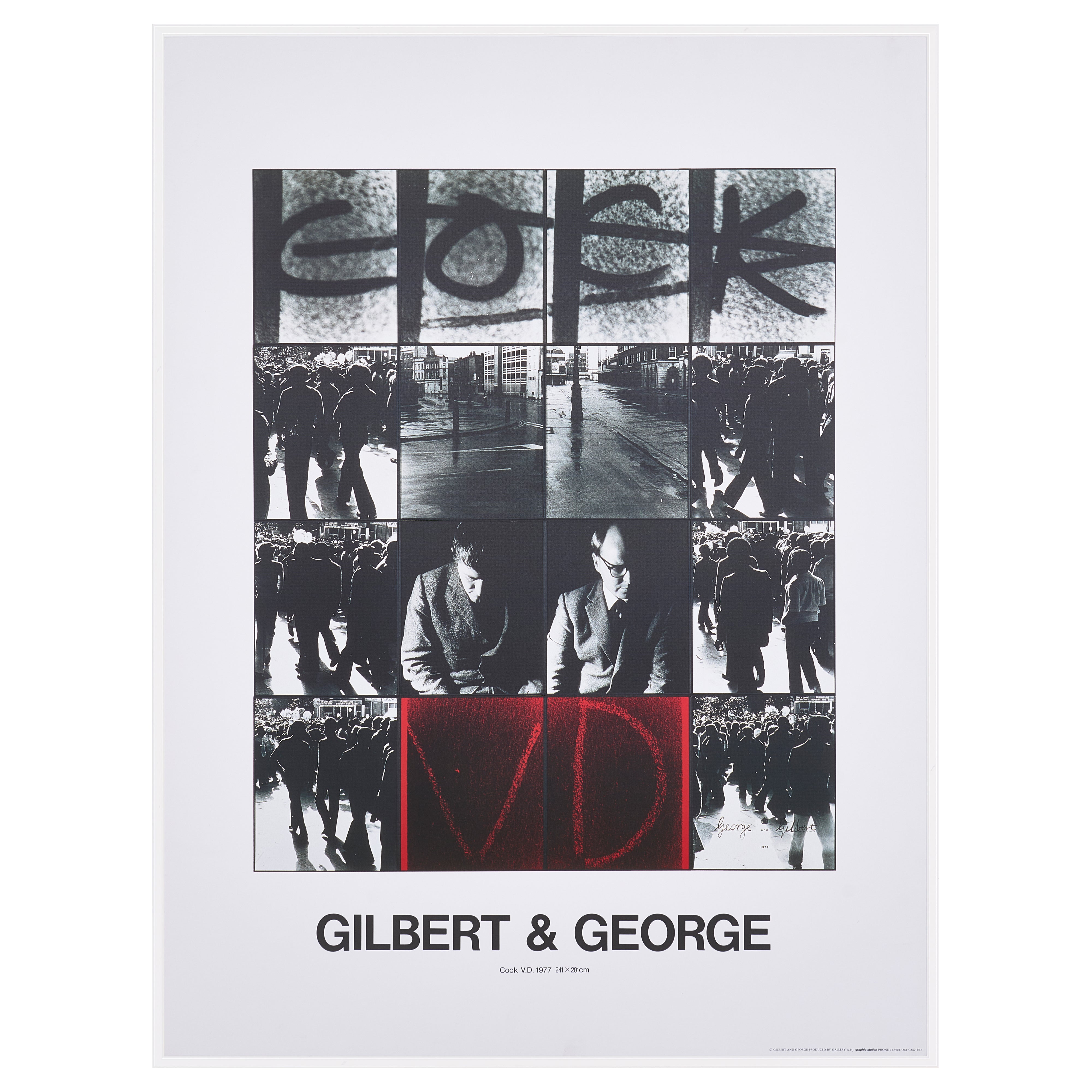 【限定10枚】Cock V.D. 1977 - printed in 1990s / ギルバート&ジョージ