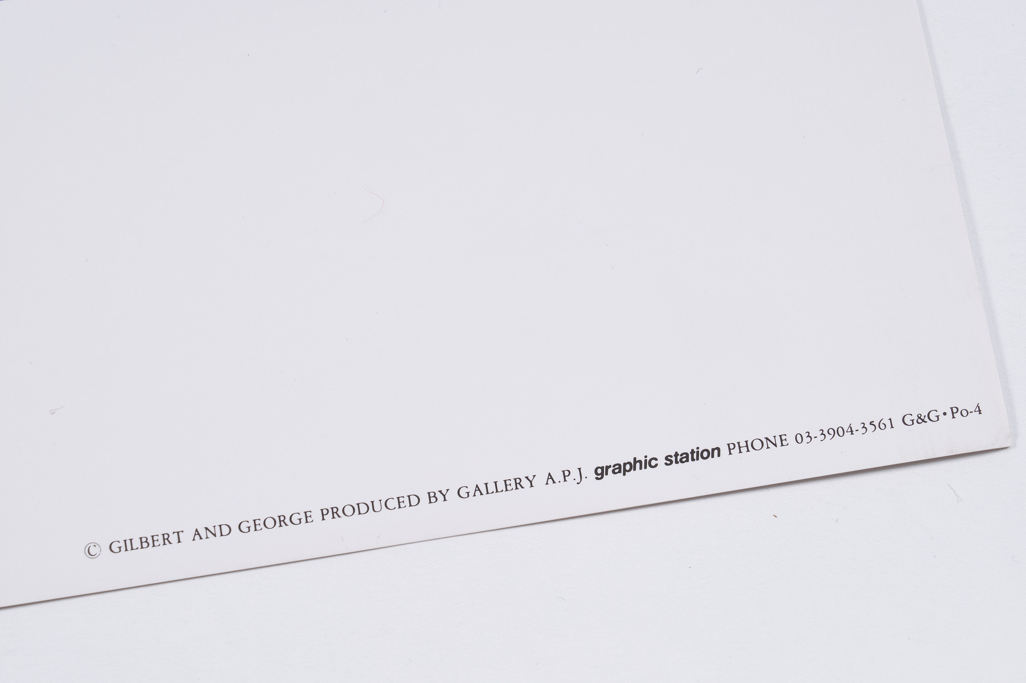 【限定10枚】Cock V.D. 1977 - printed in 1990s / ギルバート&ジョージ