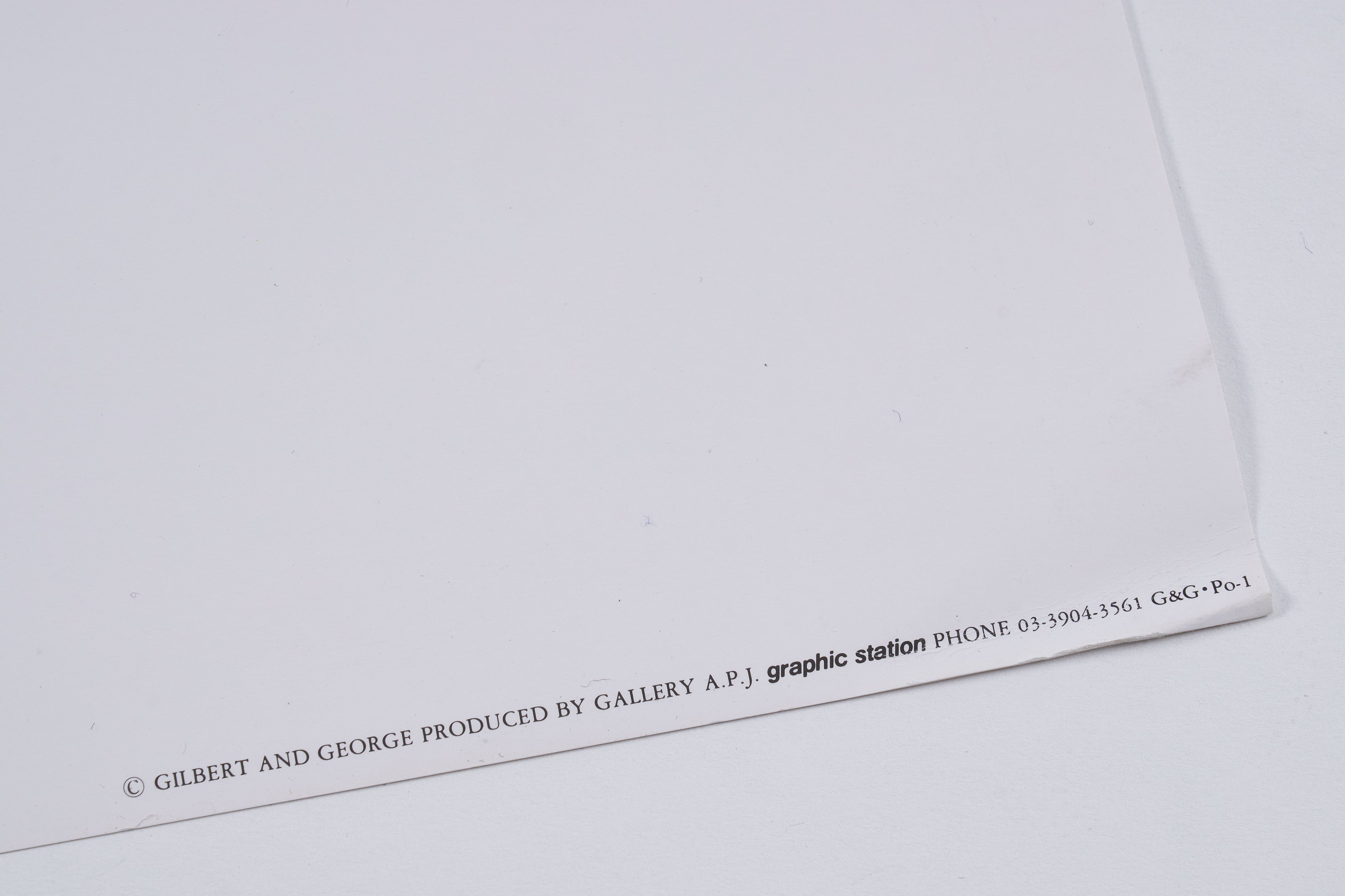 【限定10枚】Power and Glory 1980 - printed in 1990s / ギルバート&ジョージ