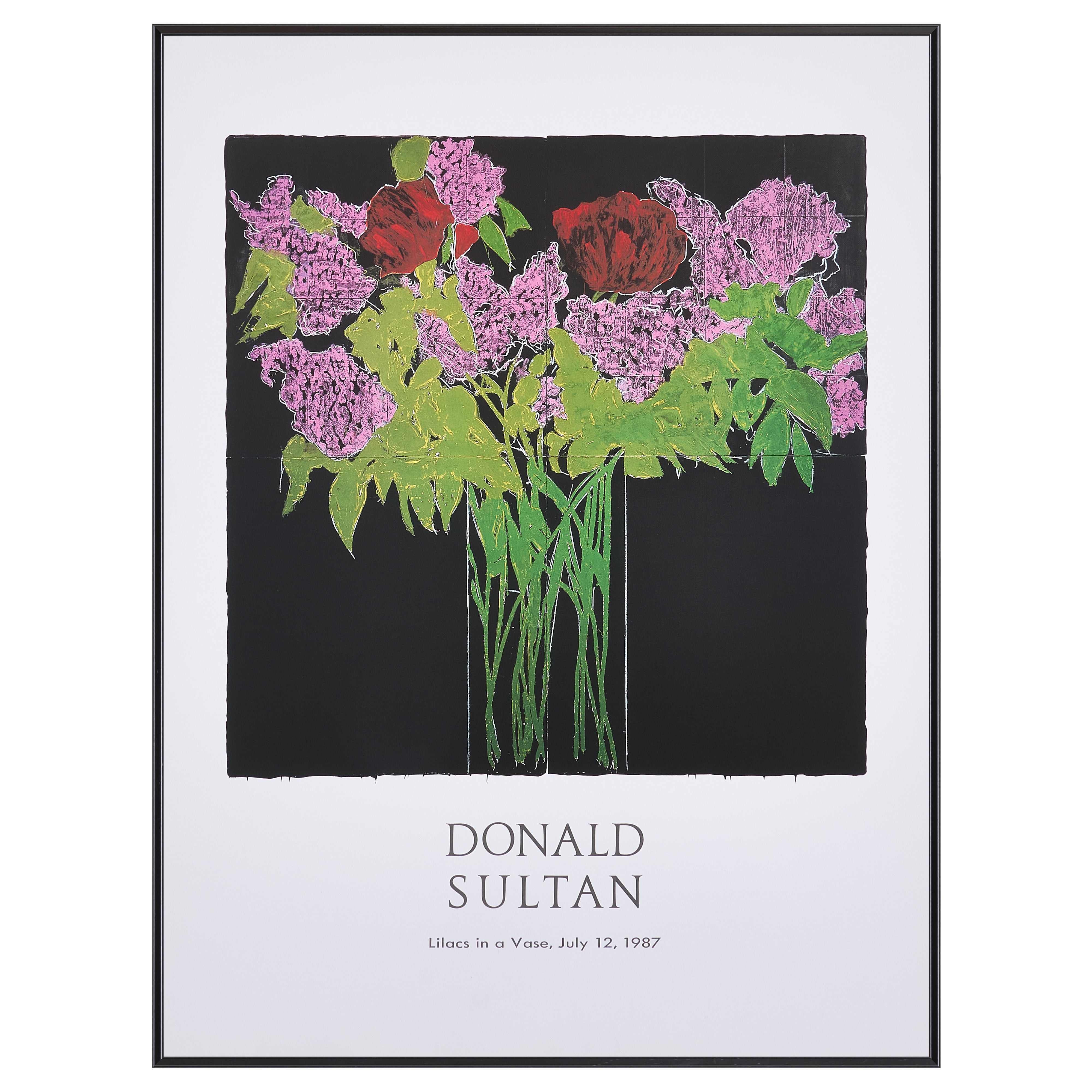 【限定30枚】Lilacs in a Vase 1987 -Gallery A.P.J. 1990s / ドナルド・サルタン