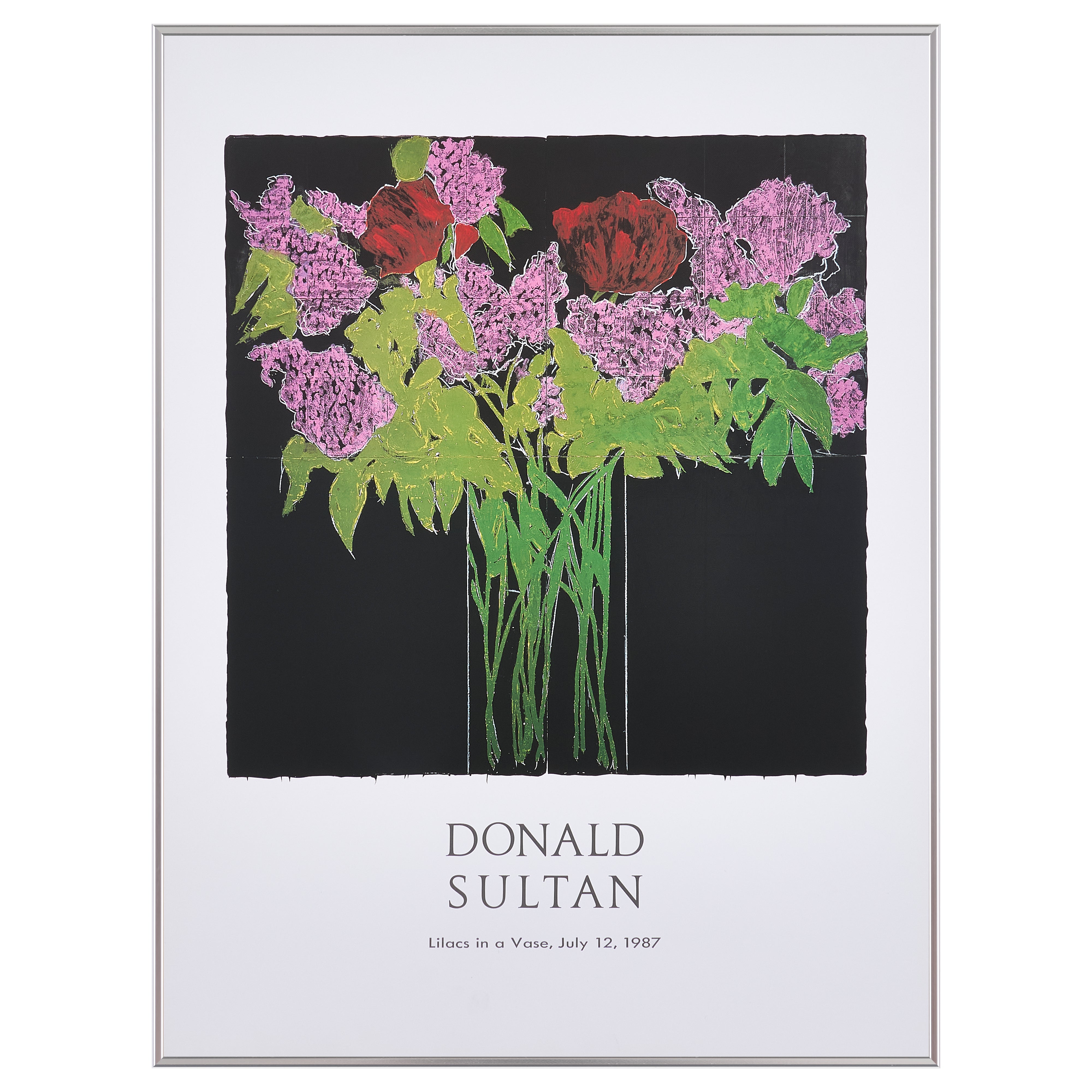 【限定30枚】Lilacs in a Vase 1987 -Gallery A.P.J. 1990s / ドナルド・サルタン